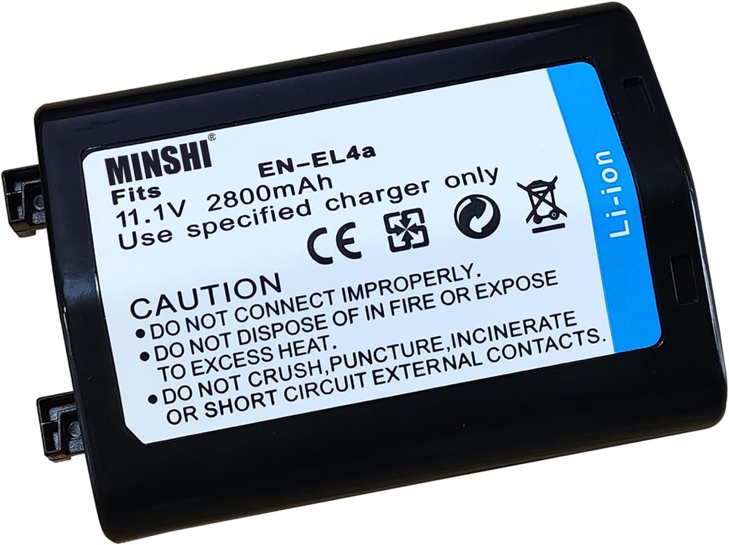 MINSHI EN-EL4A Replacement Battery Compatible with D3 【11.1V 2800Mah】 High Performance Compatible Camera Battery 2023IN image number 4
