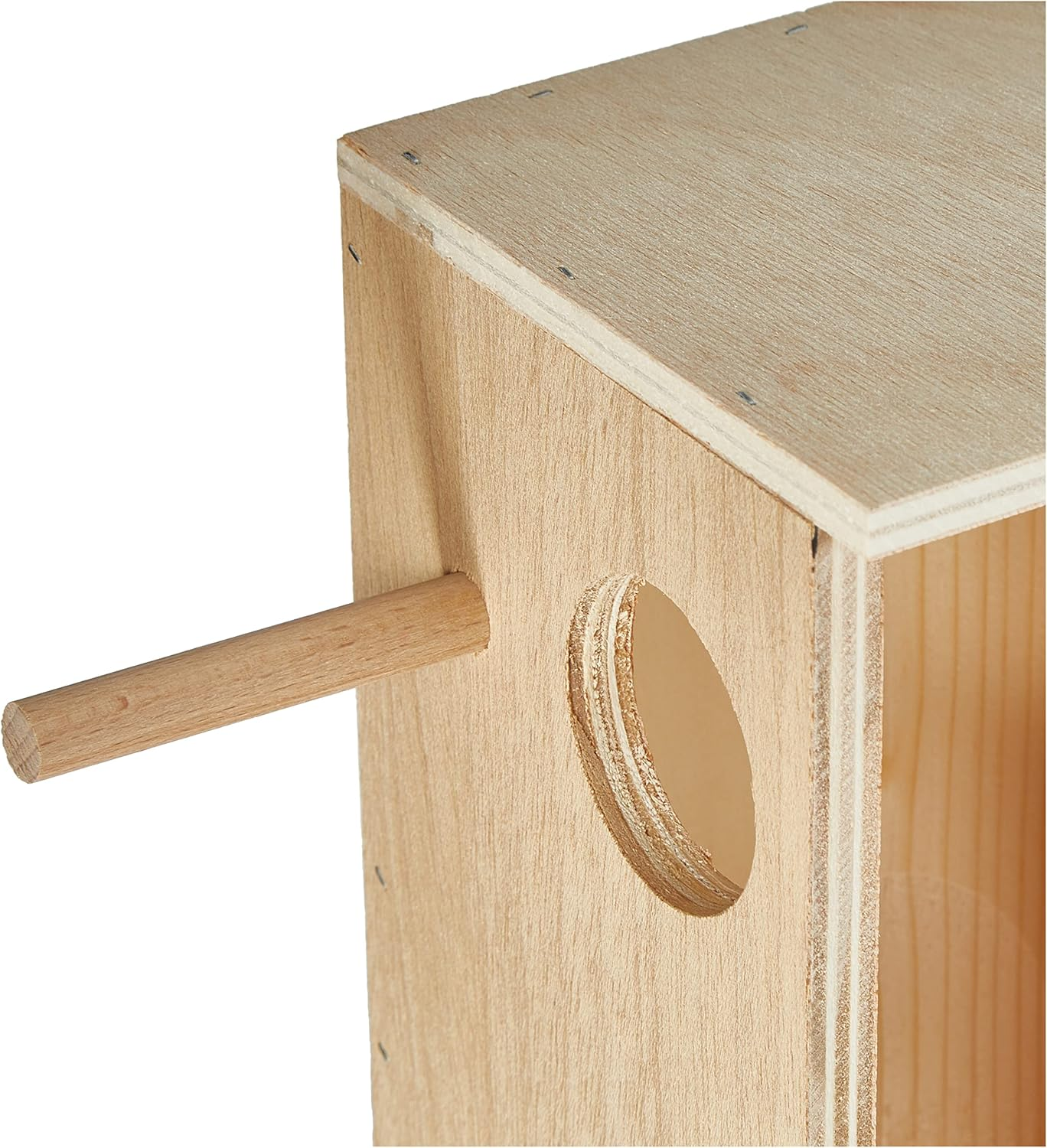 Nobby Budgie Nesting Box with Hole on Left; 28.5 X 14.0 X 14.0 Cm image number 3