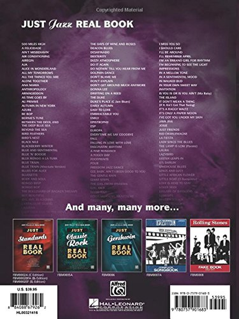 Just Jazz Real Book C Edition Fakebook (Just Real Books Series) image number 1