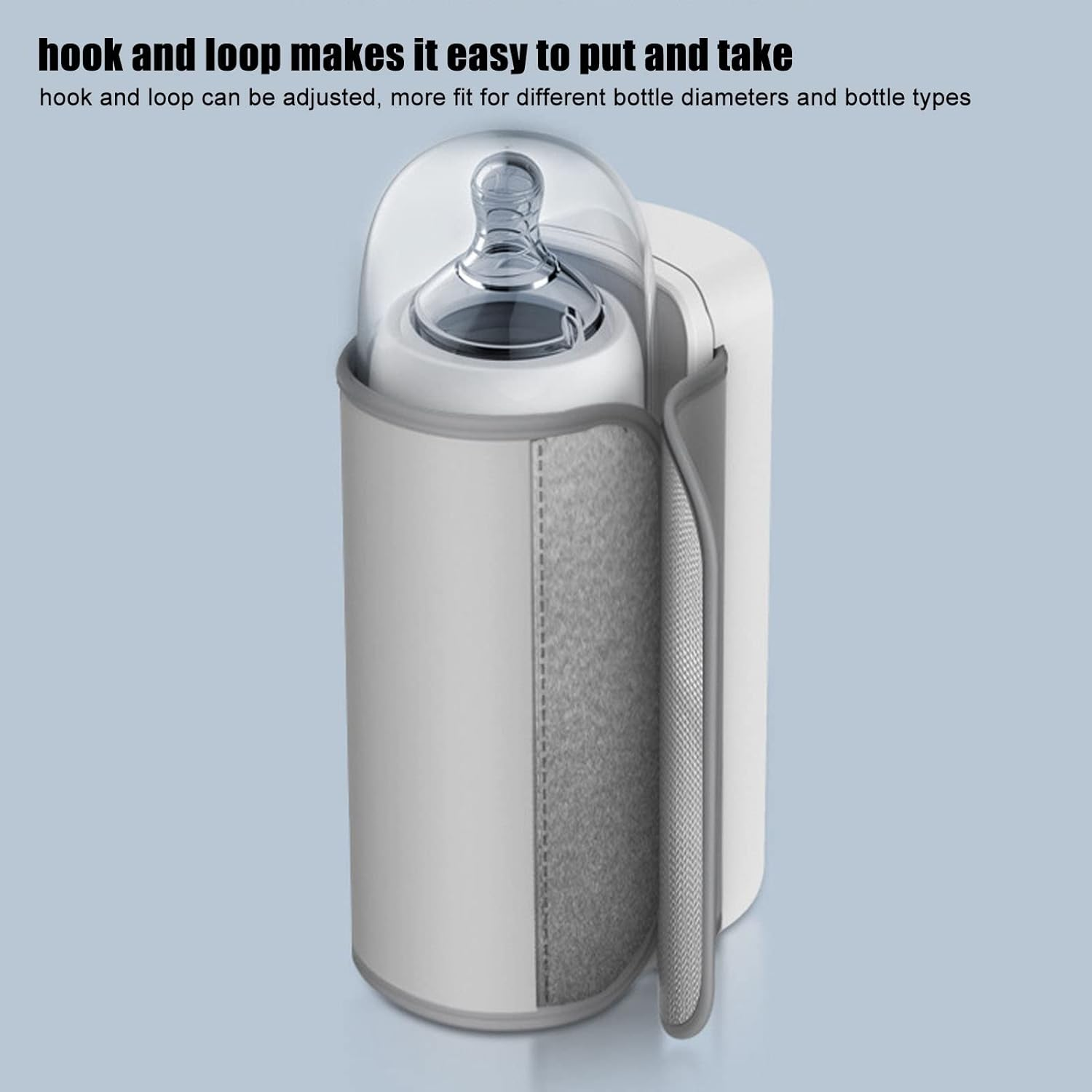 Baby Bottle Thermal Bags, Breastmilk Insulated Baby Bottle Bag Travel Carrier, Milk Warmer 7.4V 2A 18W, USB Charging Portable Baby Nursing Tool, 3000Mah, for Nursing Mother image number 2