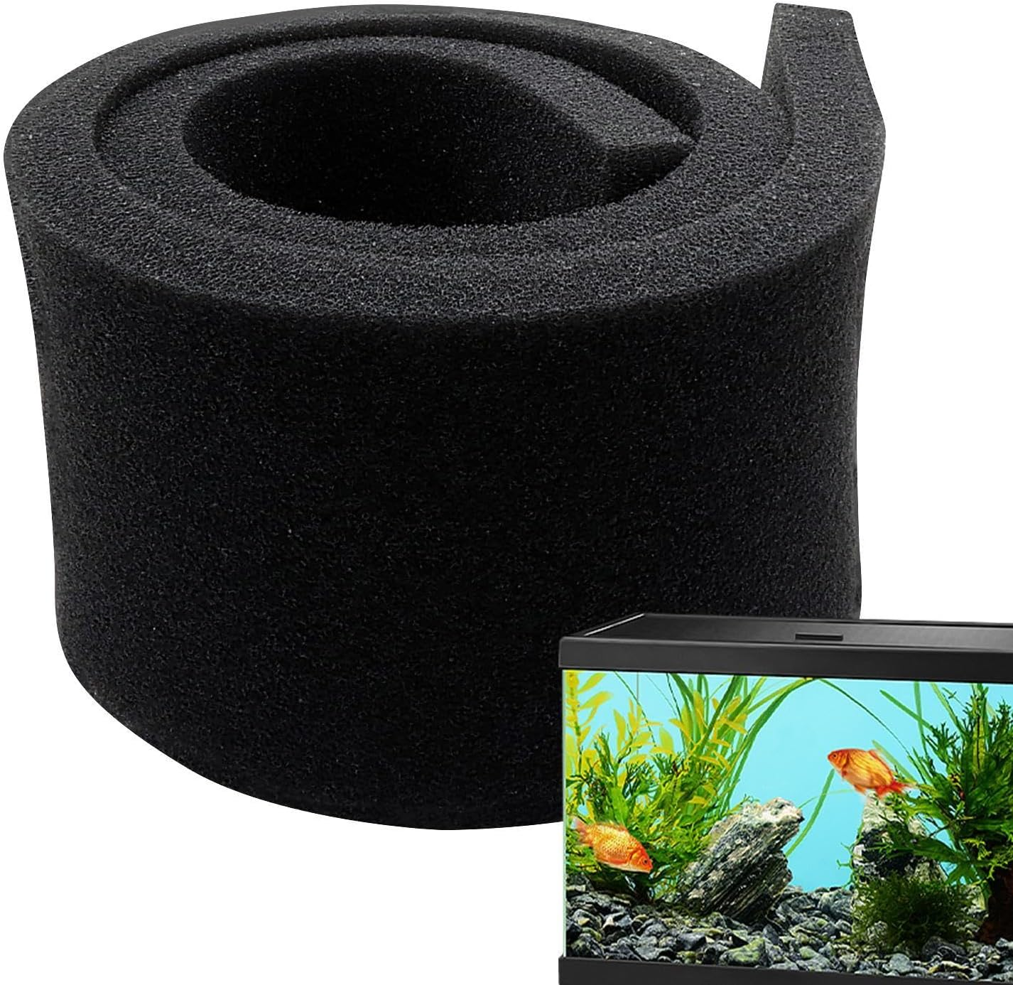 Wezalget Aquarium Filter Foam Pad | Easy to Cut Replacement Fish Tank Filter Foam Aquarium Filter Media Foam - for Aquarium Fish Tank Pond Canister Filters, Enhanced Aquatic Health