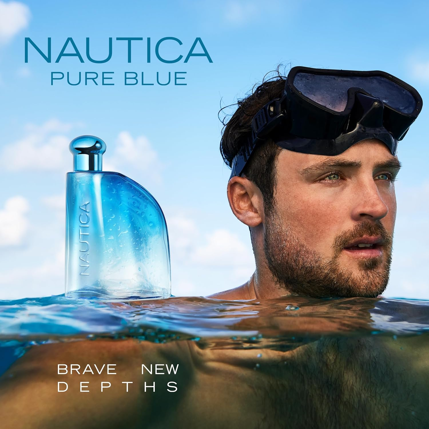 Nautica Pure Blue Eau De Toilette, Fougere Aromatic Marine Fragrance, Vegan Formula, Long-Lasting Scent, 3.3Oz image number 4