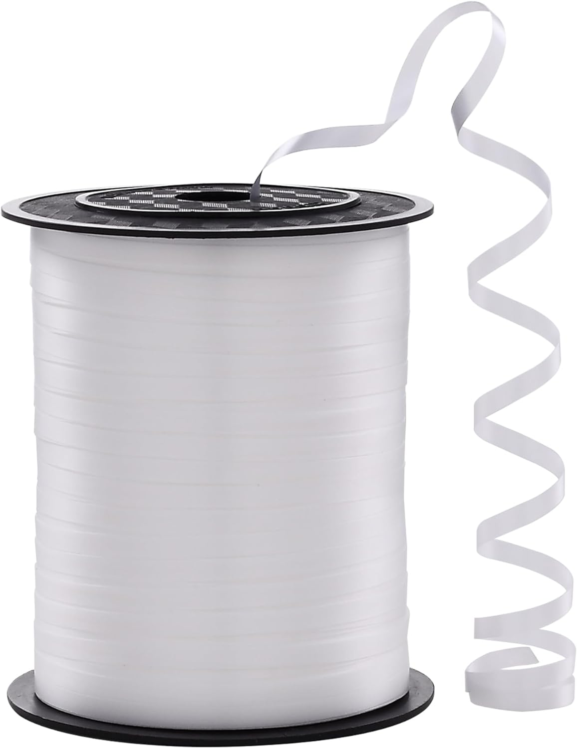 Silver Curling Ribbon for Crafts 3/16 Inch Wide 500 Yards of Gift Wrapping Balloons Hair and Florist Iridescent Crimped and Shiny Metallic Ribbon (1 Roll)