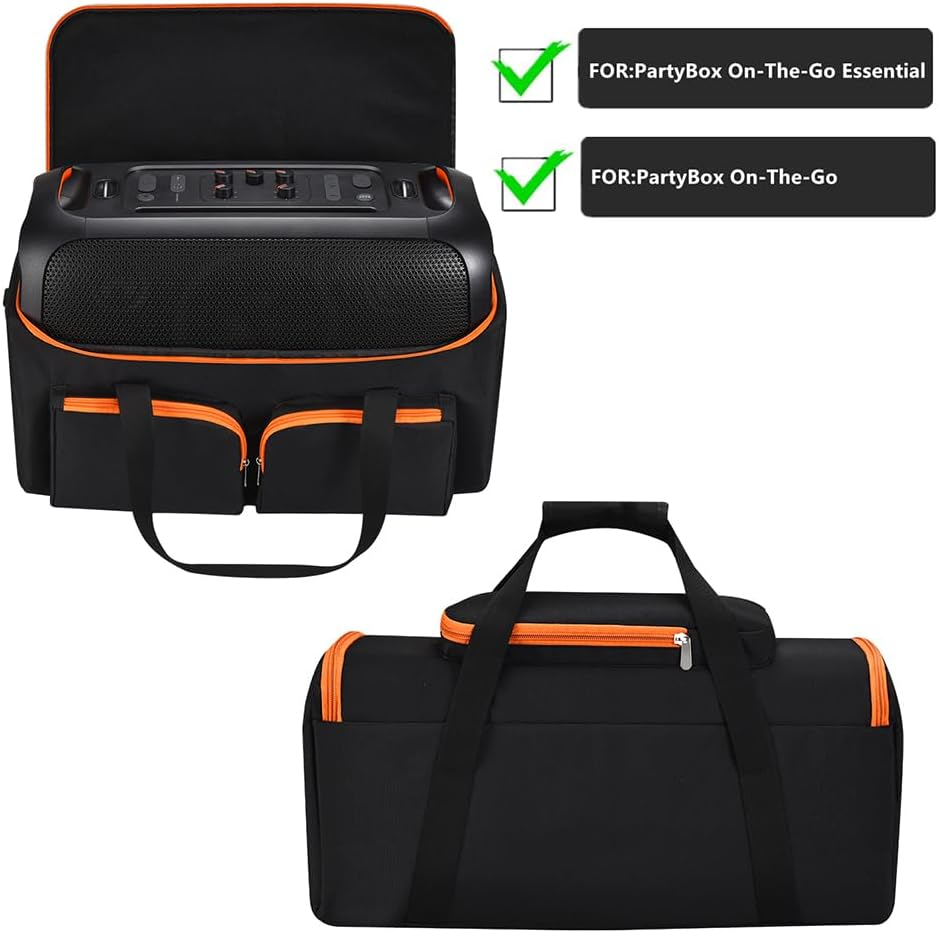 Universal Audio Storage Bag with Microphone Pockets Outdoor Travel Case Shockproof Portable Protective Case, for J-BL Partybox On-The-Go Essential image number 3