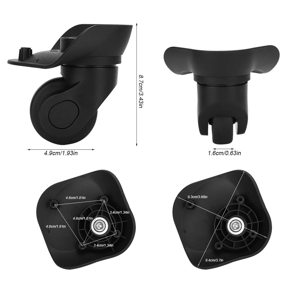 Luggage Replacement Wheel, Universal Mute Suitcase Wheel Wear Resistant for Suitcase for Luggage image number 4