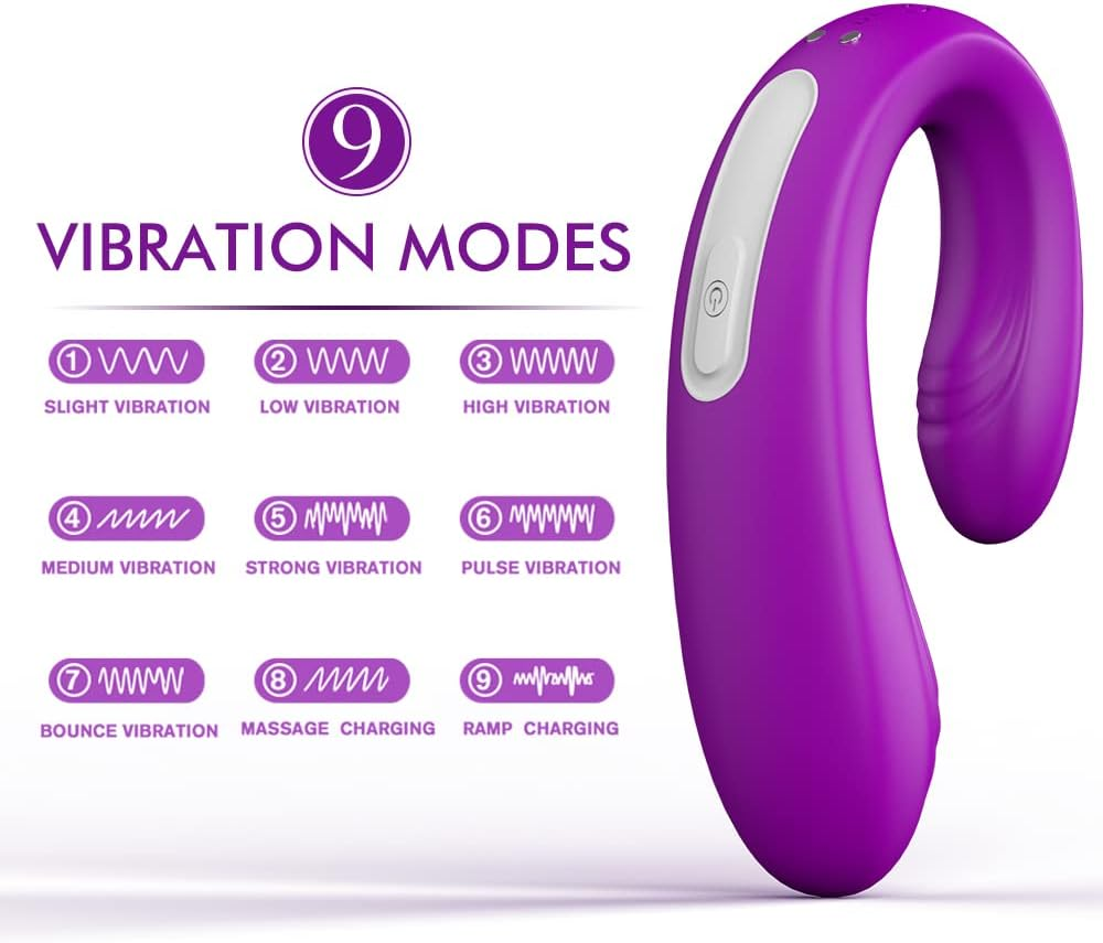 Rechargeable Clitoral & G-Spot Vibrator, Waterproof Couples Vibrator with 9 Powerful Vibrations, Wireless Remote Control Clitoris G Spot Stimulator Adult Sex Toy for Women Solo Play or Couples Fun - Pink image number 6