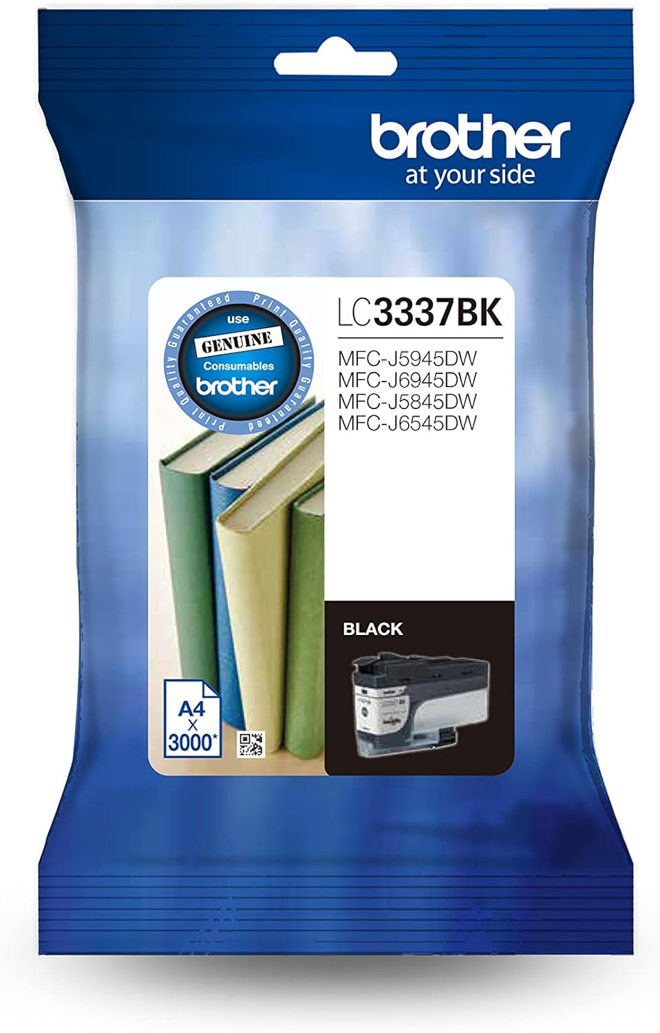 Brother Genuine LC3339XLBK High-Yield Capacity Ink Cartridge, Black, Page Yield up to 6000 Pages, (LC-3339XLBK) for Use With: MFC-J5945DW, MFC-J6945DW, MFC-J5845DW, MFC-J6545DW High-Yield Capacity