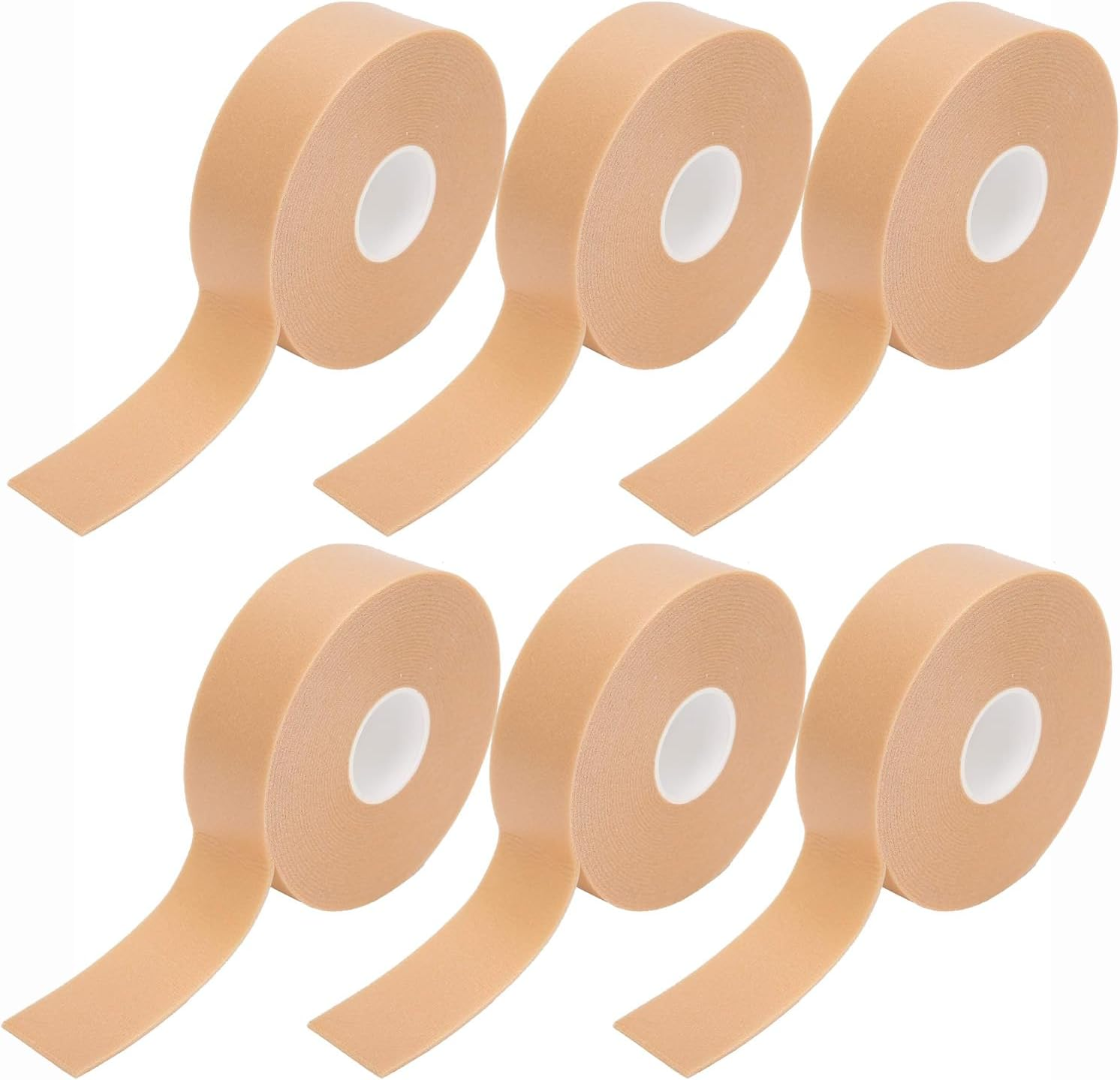 6 Rolls Moleskin Roll Purpose Anti-Slip Foot Care Sticker Foam Foot Care Self-Adesive Tape Cushioned Protection Shoes Insoles Protect Skin from Rubbing for Toes Feet Blisters Prevention image number 4