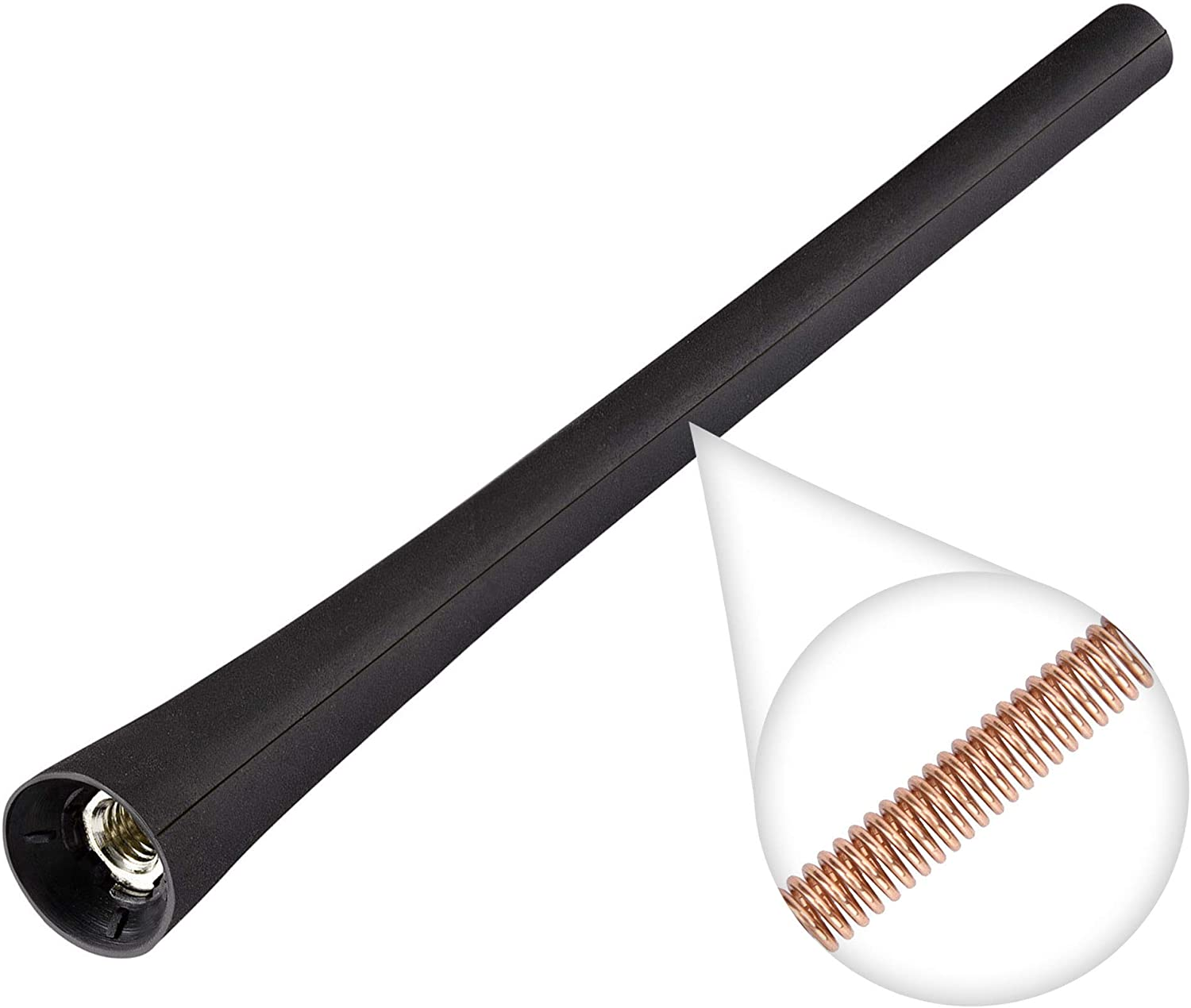 Bingfu Universal Vehicle Roof Mount Car Replacement Aerial Mast 16Cm/6.3 Inch Rubber Car Antenna