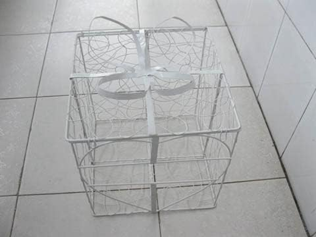 1Xpresent Box Wedding Wishing Well Card Keeper Bird Cage 24X24Cm image number 3