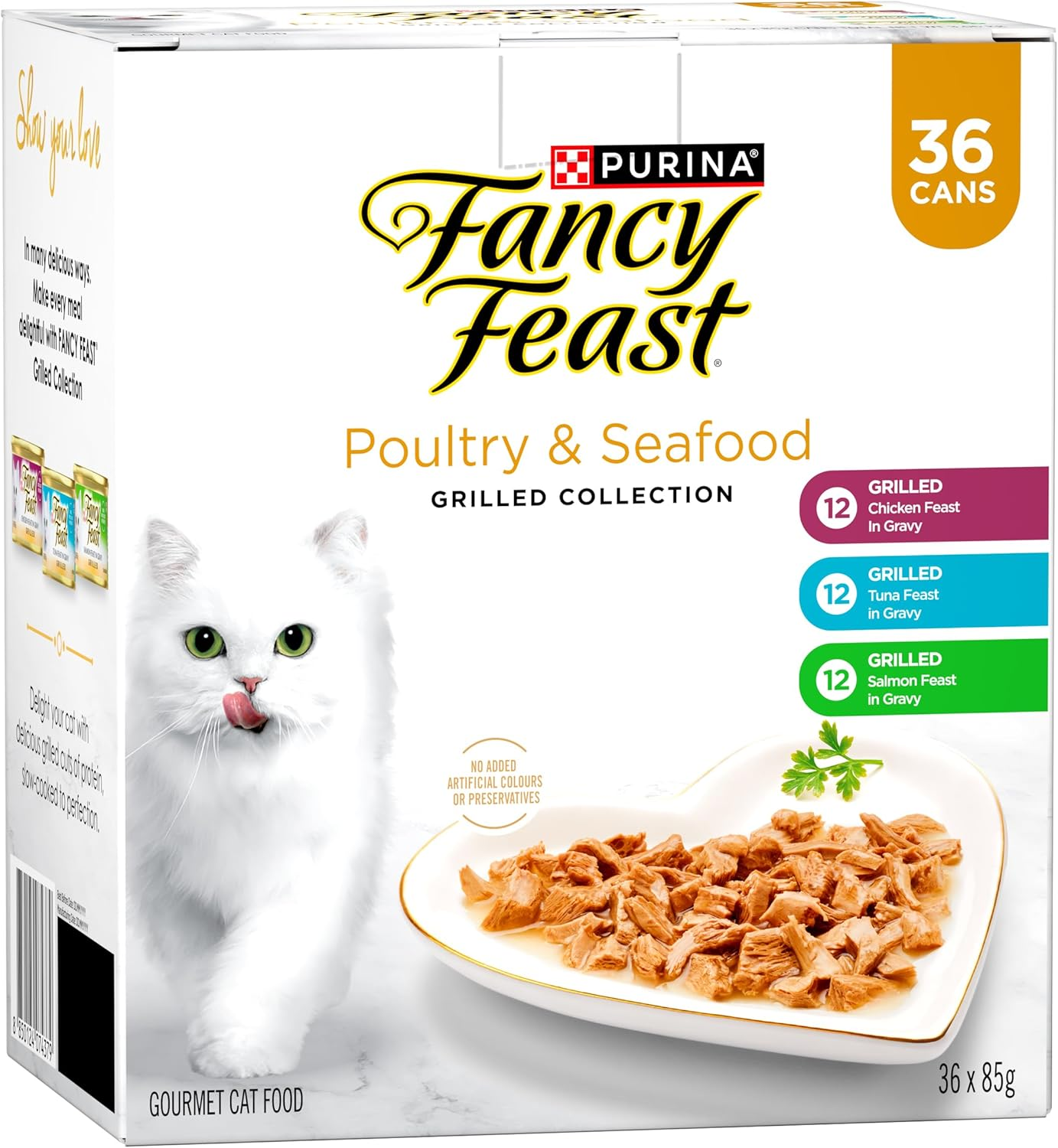 FANCY FEAST Grilled Poultry & Seafood Collection Variety Pack 36X85G image number 2