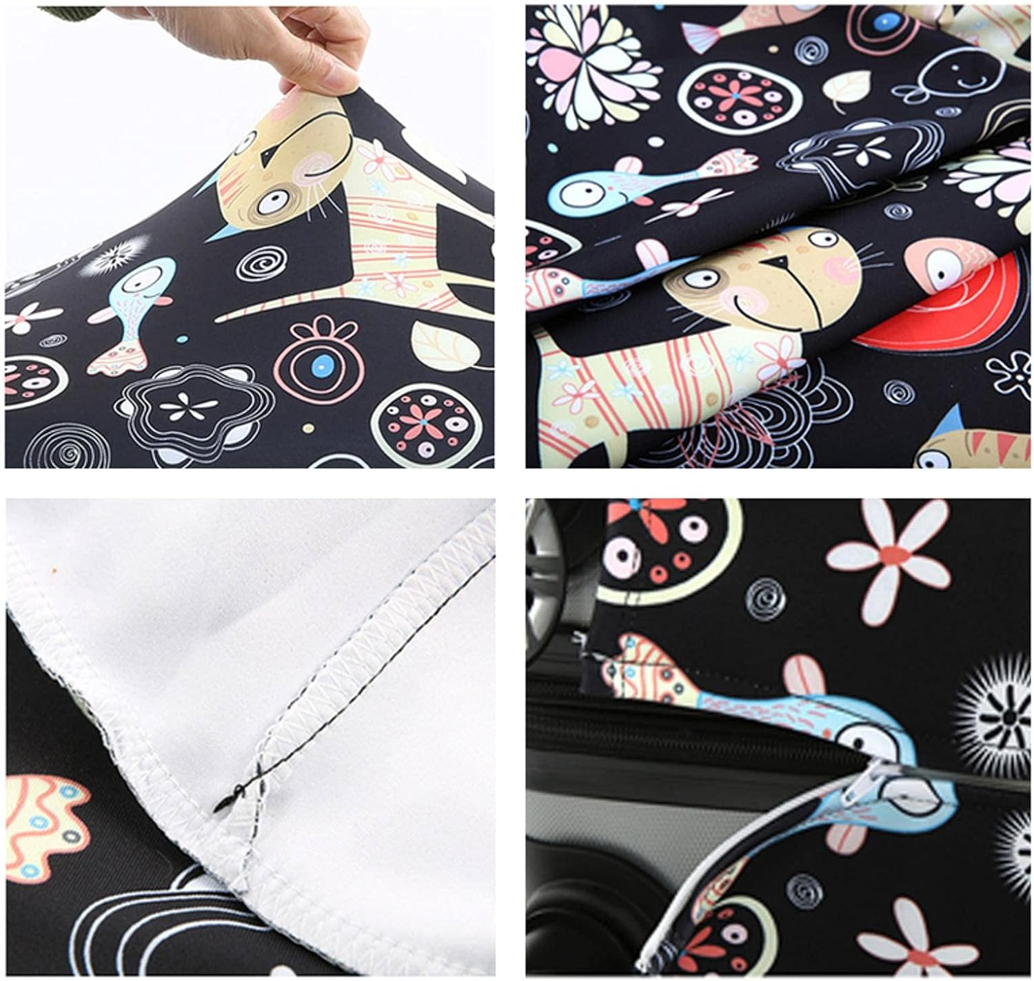 Flowerpatternluggageprotectorsuitcaseelasticprotectivecovers Trolleycase Dustfor18-32Inchtravelingaccessories H197 image number 2