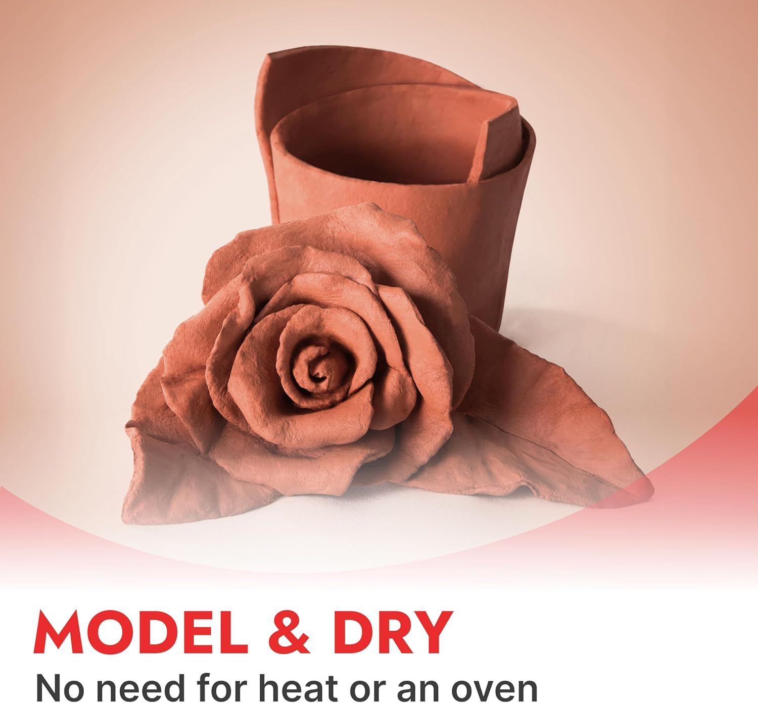 DAS Air-Hardening Modeling Clay, 2.2 Pound Block, Terra Cotta Color (387600), 23.9 X 10.1 X 3.3 Cm image number 4