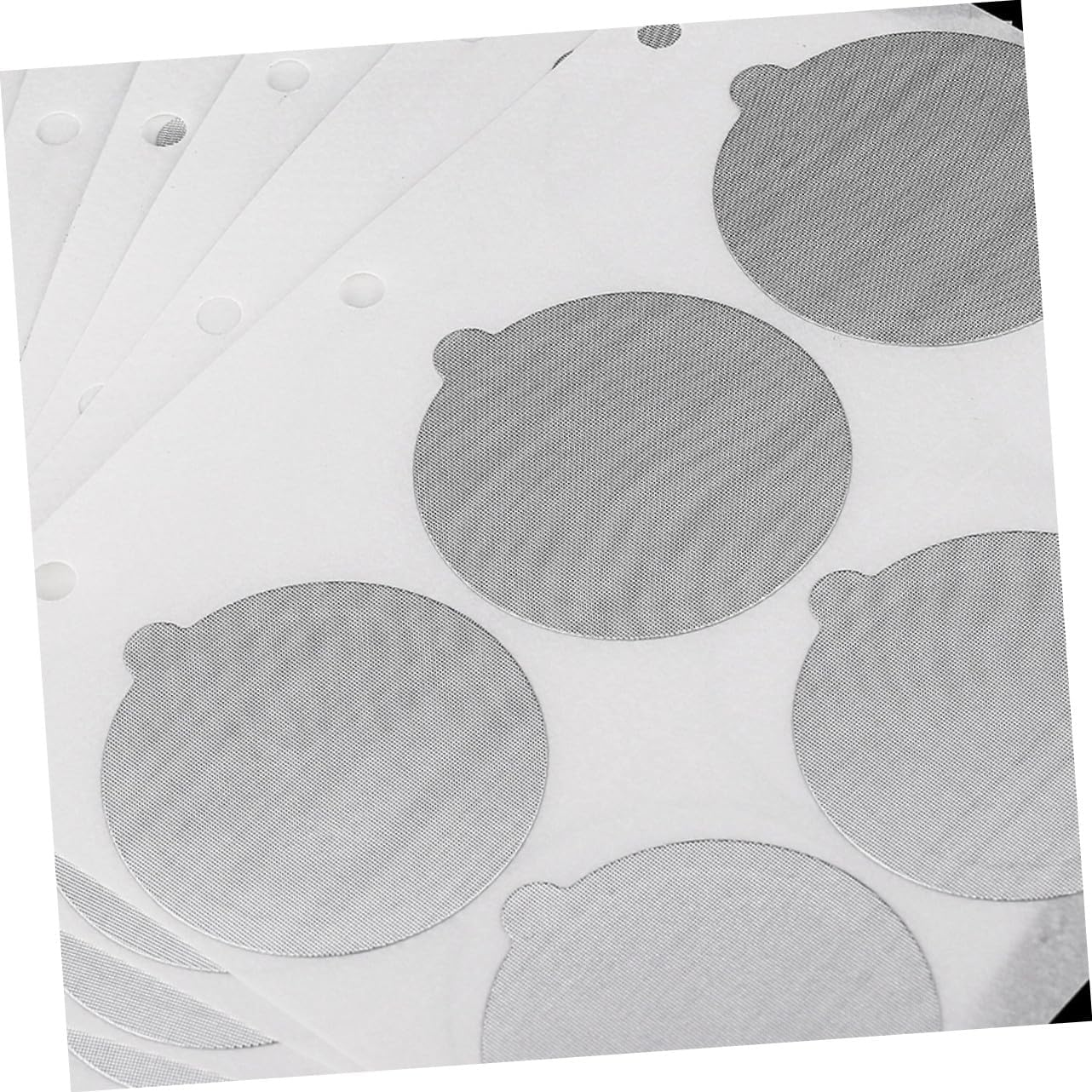 Hohopeti 120Pcs Aluminum Foil Coffee Seal Stickers Reusable Espresso Lids with Thick Food-Grade Material for Secure Packaging and Easy Opening