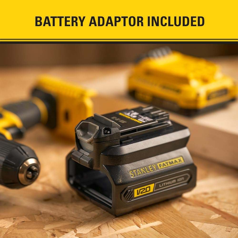 STANLEY FATMAX V20 | 18V Battery Adapter - Converts 18V V20 1.5Ah and 2.0Ah Batteries for Use with Older Cordless Power Tools image number 6
