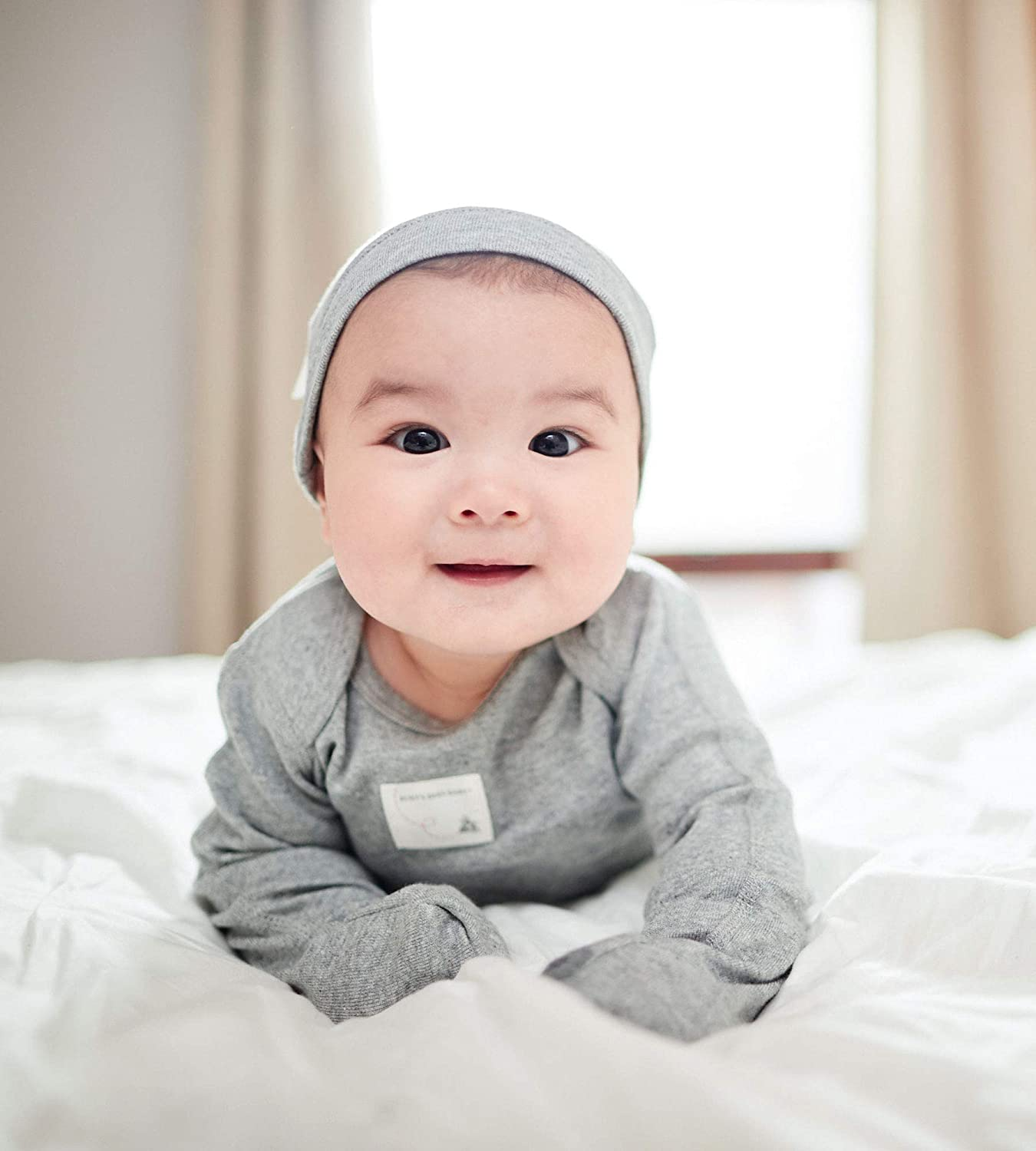 Burt'S Bees Baby Baby-Boys Matelasse Organic Baby Kimono One Piece Jumpsuit image number 4