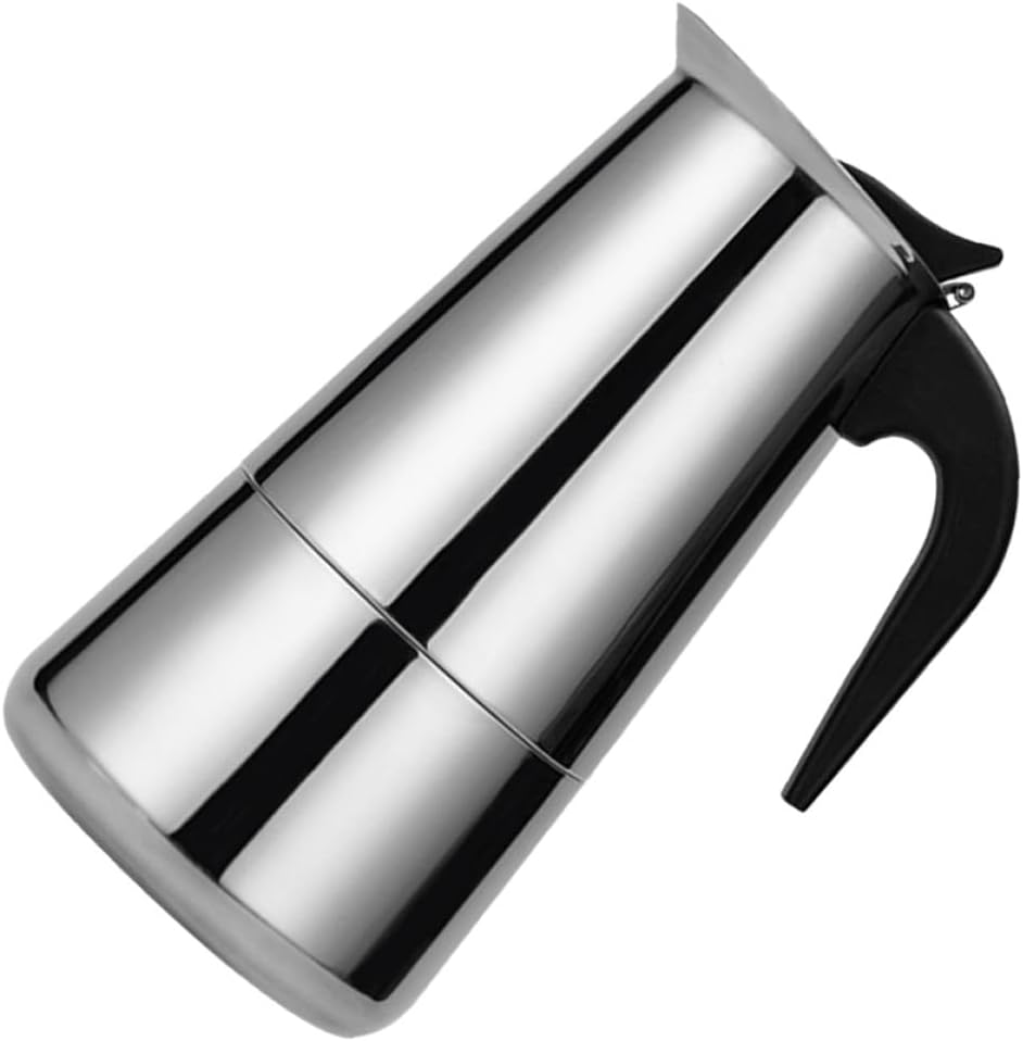OSALADI Stainless Steel Stovetop Coffee Pot 450Ml 9-Cup Espresso Maker Portable Coffee Brewer for Home and Travel Kitchen Accessories image number 6