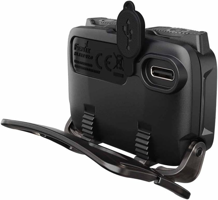 FENIX HL12R V2.0 Rechargeable Headlamp - Aluminum LED Red Light - 500 Lumens & Four Bright Levels - USB Type-C Charging & 112 Hrs Working - Security Torch for Camping, Hiking & Outdoor Adventures Gray - Grey image number 4