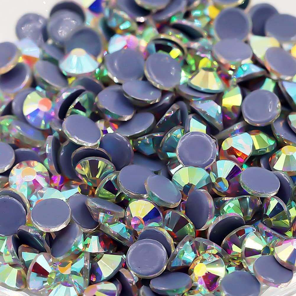 1440 Pieces Crystal AB SS12 Hotfix Rhinestones 3Mm Flatback Rhinestones for Clothes Shoes Crafts - Crystal Clear image number 4