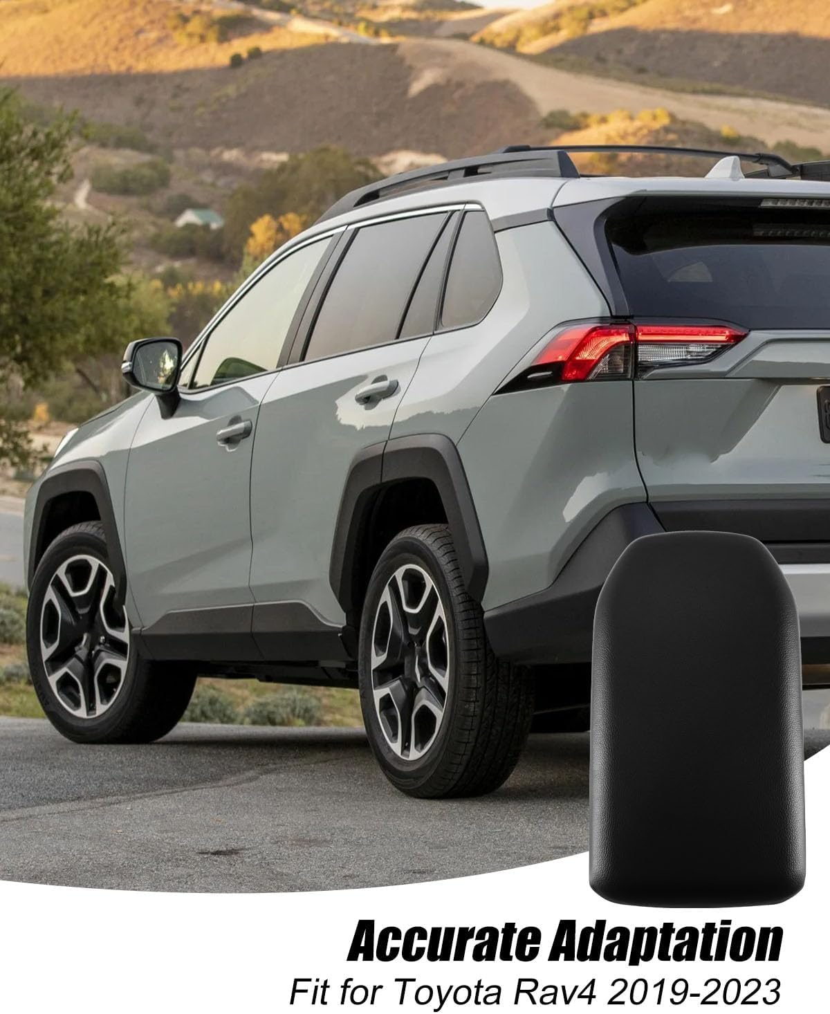 Center Console Lid Armrest Lid PVC Compatible with Toyota Rav4 2019-2023 Replace 58920-42010-C0 5892042010C0