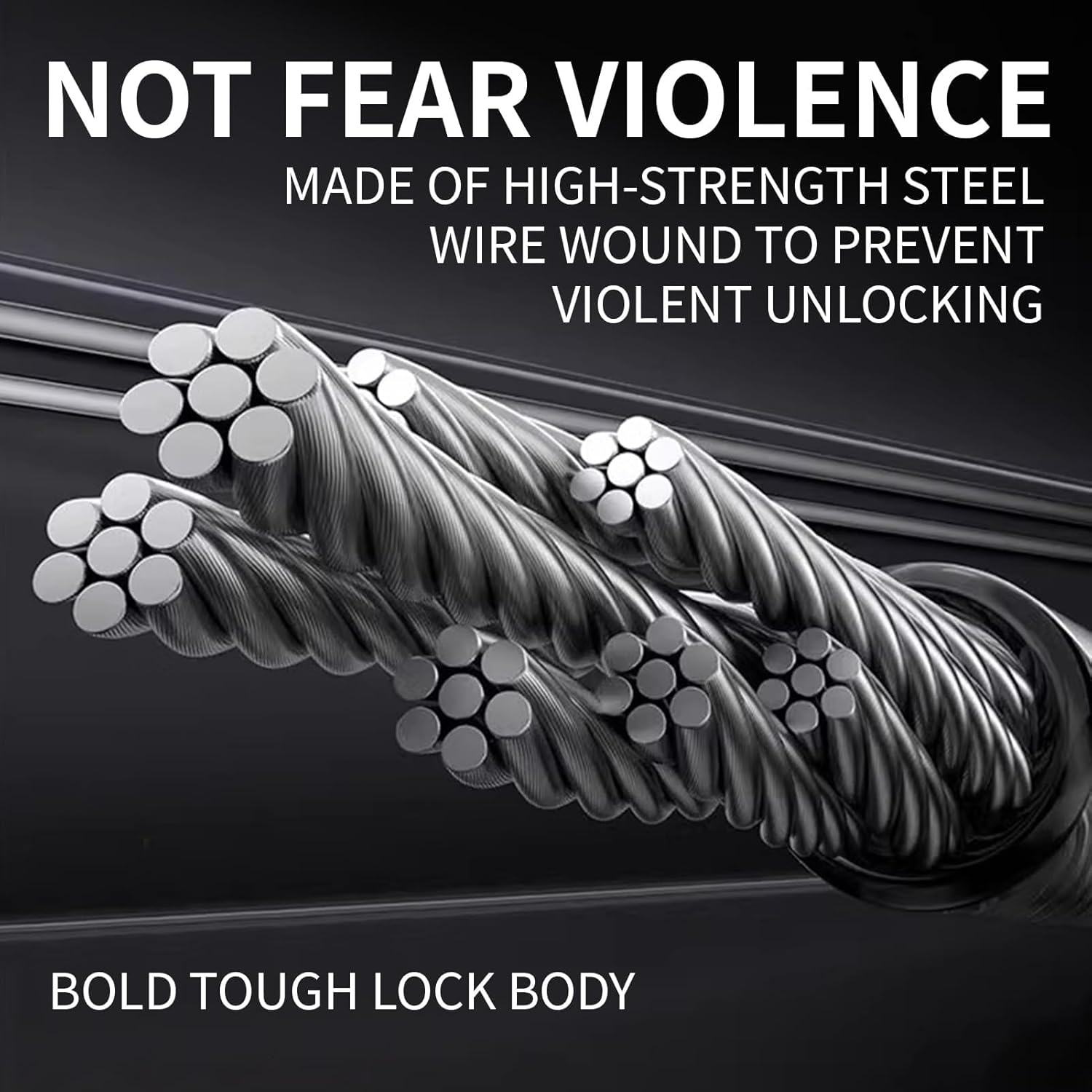 Cure Your Bike with a Keyless Combination Cable Lock, 4-Digit, Coiled Security Lock for Mountain Bikes, Road Bikes, Electric Bicycles, Scooter, Bike Lock