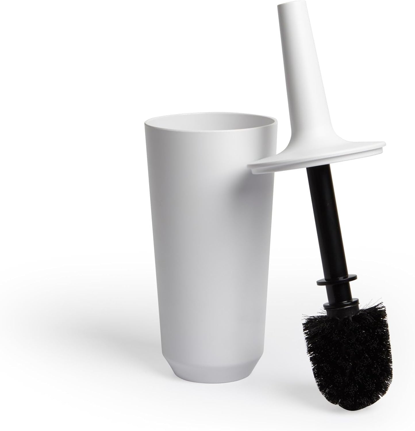 Umbra Corsa Toilet Brush with Holder, White Bath image number 1