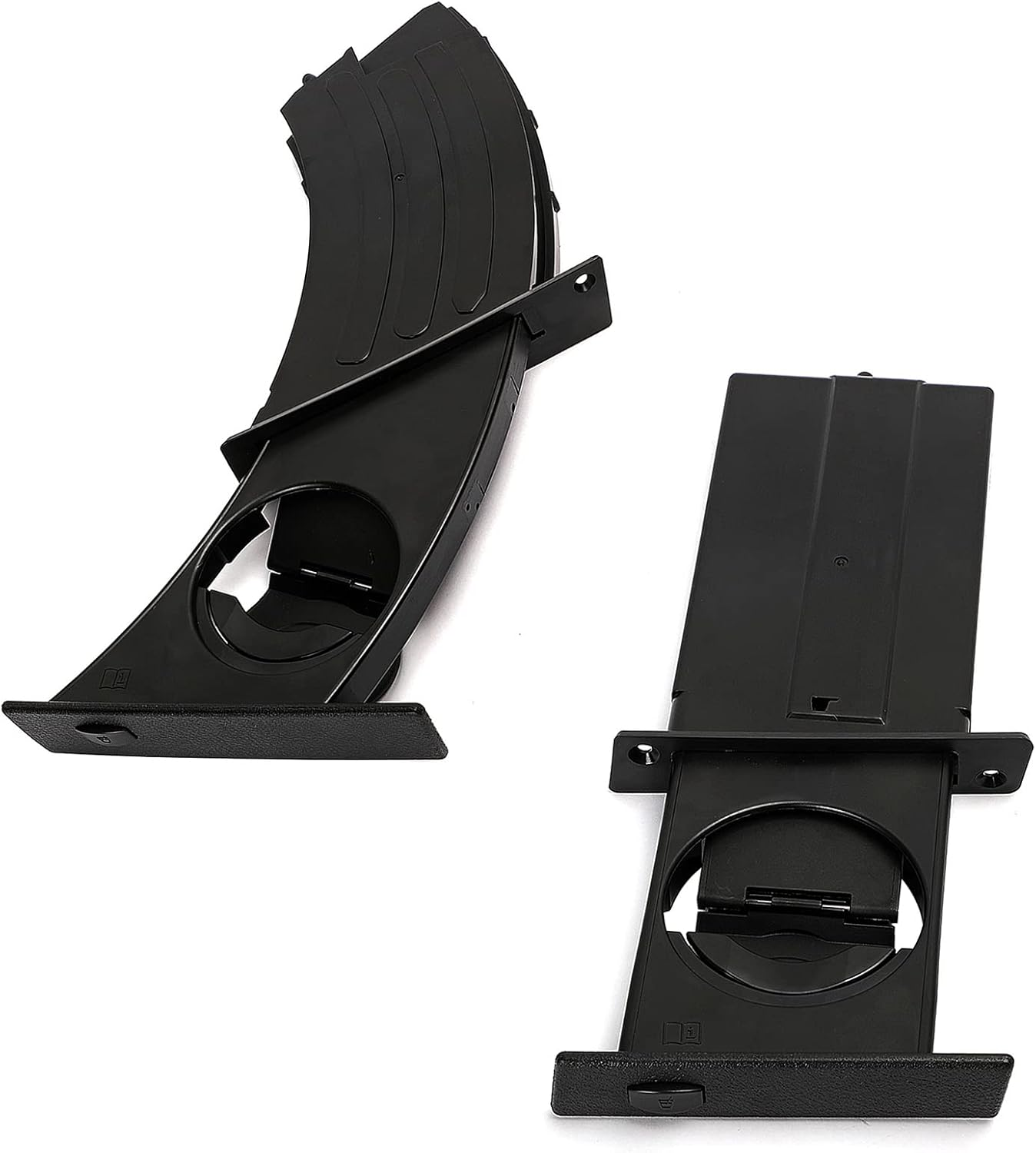 Pair Retractable Cup Holder Left&Right Side Compatible with BMW 3 Series E90 E91 E92 E93 323I 325I 325Xi 328I 328Xi 330I 330Xi 335D 335I 335Is 335Xi M3 2006-2013 Replaces 51459173463 51459173469 Black