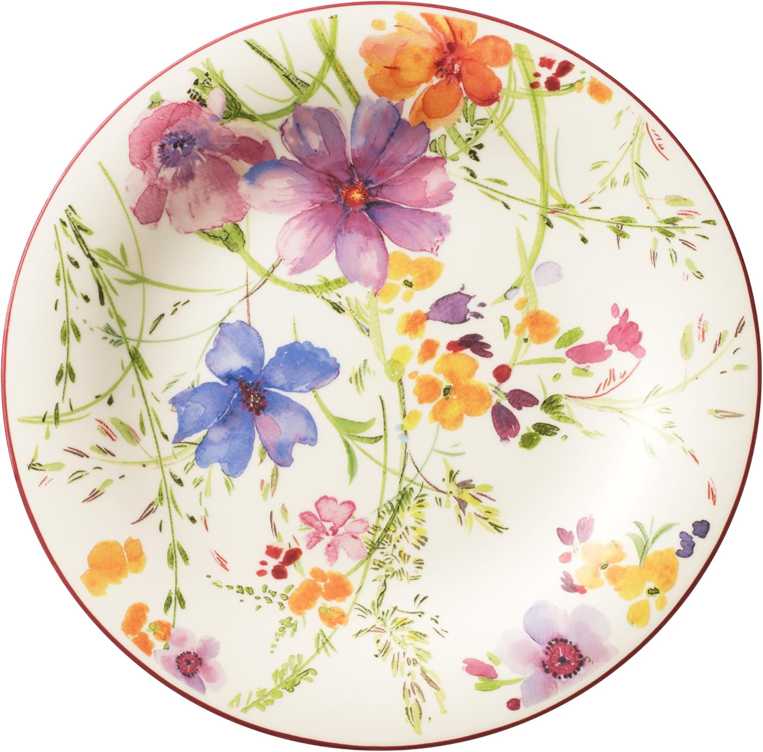 Villeroy & Boch Mariefleur Basic Salad Plate, 8.25 In, White/Multicolored