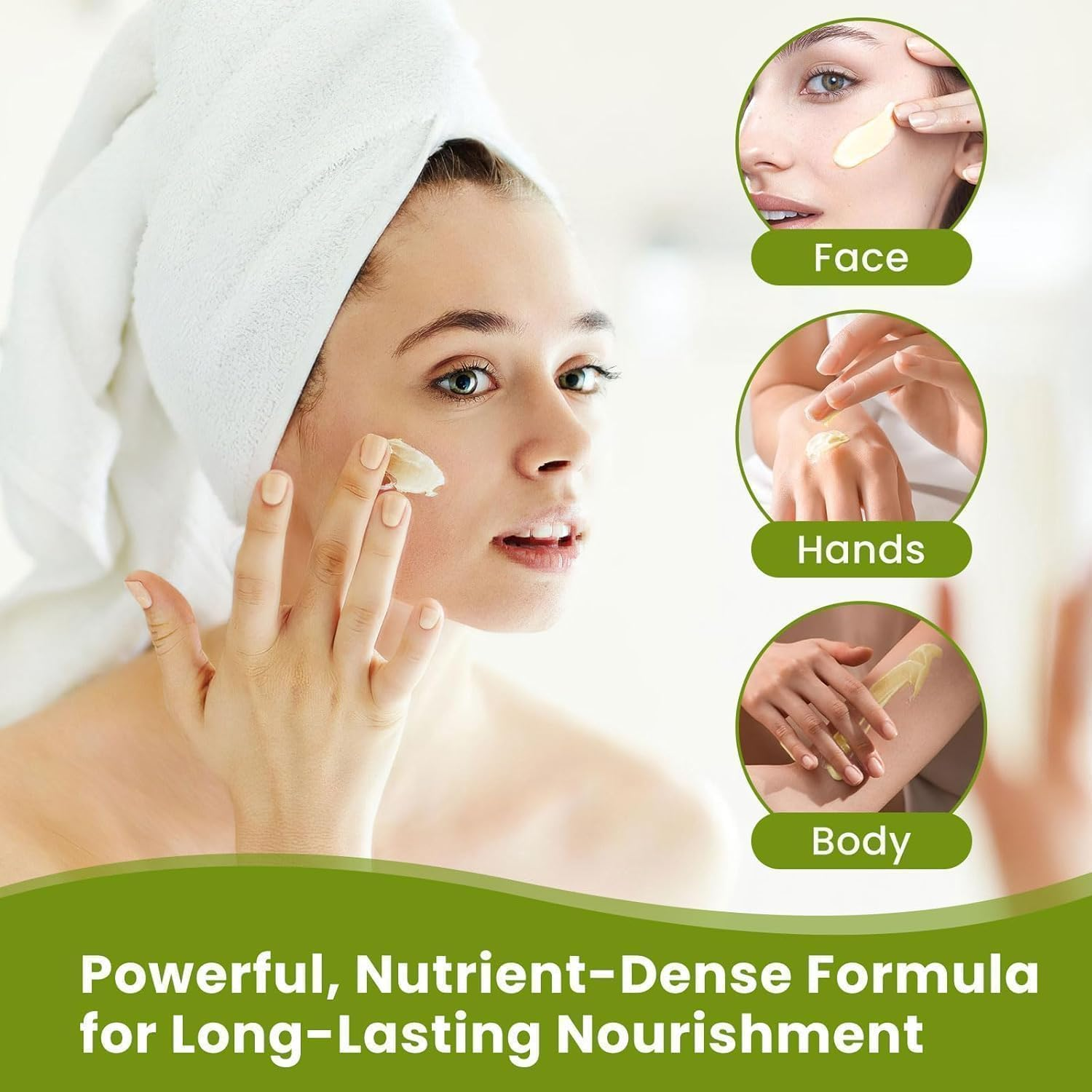 Tallow and Honey Balm, Beef Tallow and Honey Balm, Refreshing and Non Greasy Texture, Deeply Penetrate Skin, Absorbs Quickly for Hydrate Skin, Leaving It Feeling Soft, Supple and Glowing - 3 Pcs image number 2