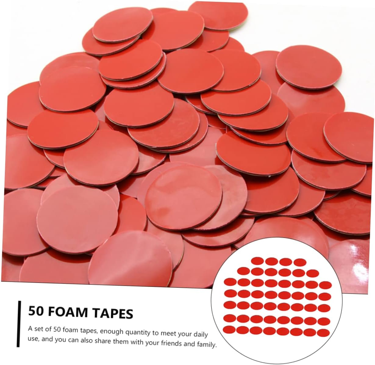 50Pcs Double Sided Sticker Car Perfume Seat Glue Super Strong Removable Adhesive Tape image number 5