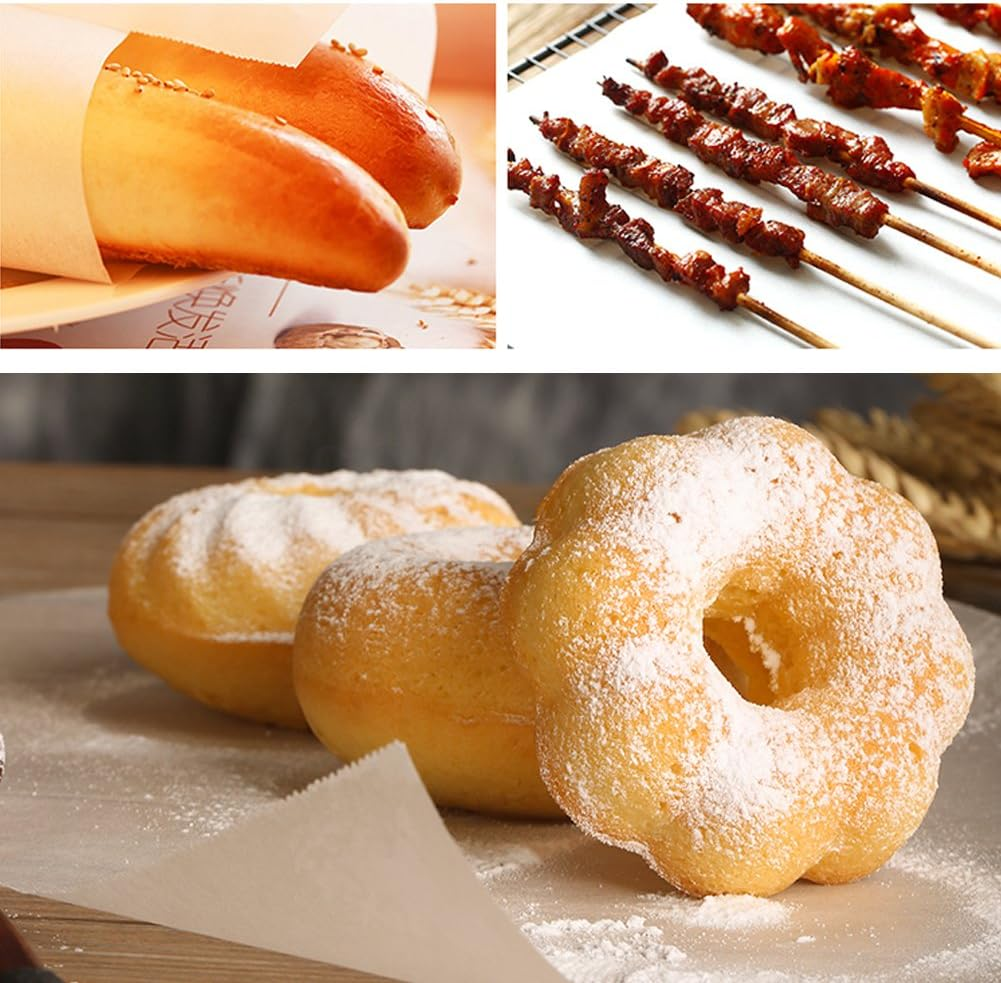 VANTIYAUS Baking Paper (33Feet/Roll) Two-Sided Non Stick Parchment Baking Silicon Paper for Kitchen/Cookies/Bread/Cakes