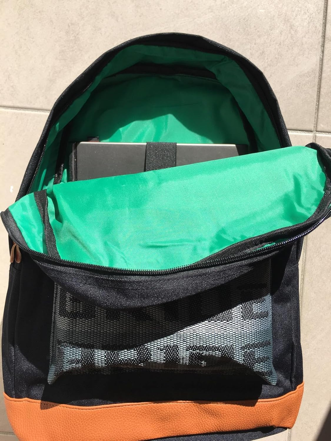 JDM Bag Backpack with Blue Bride Racing Harness Strap & Brown Leather Bottom image number 6