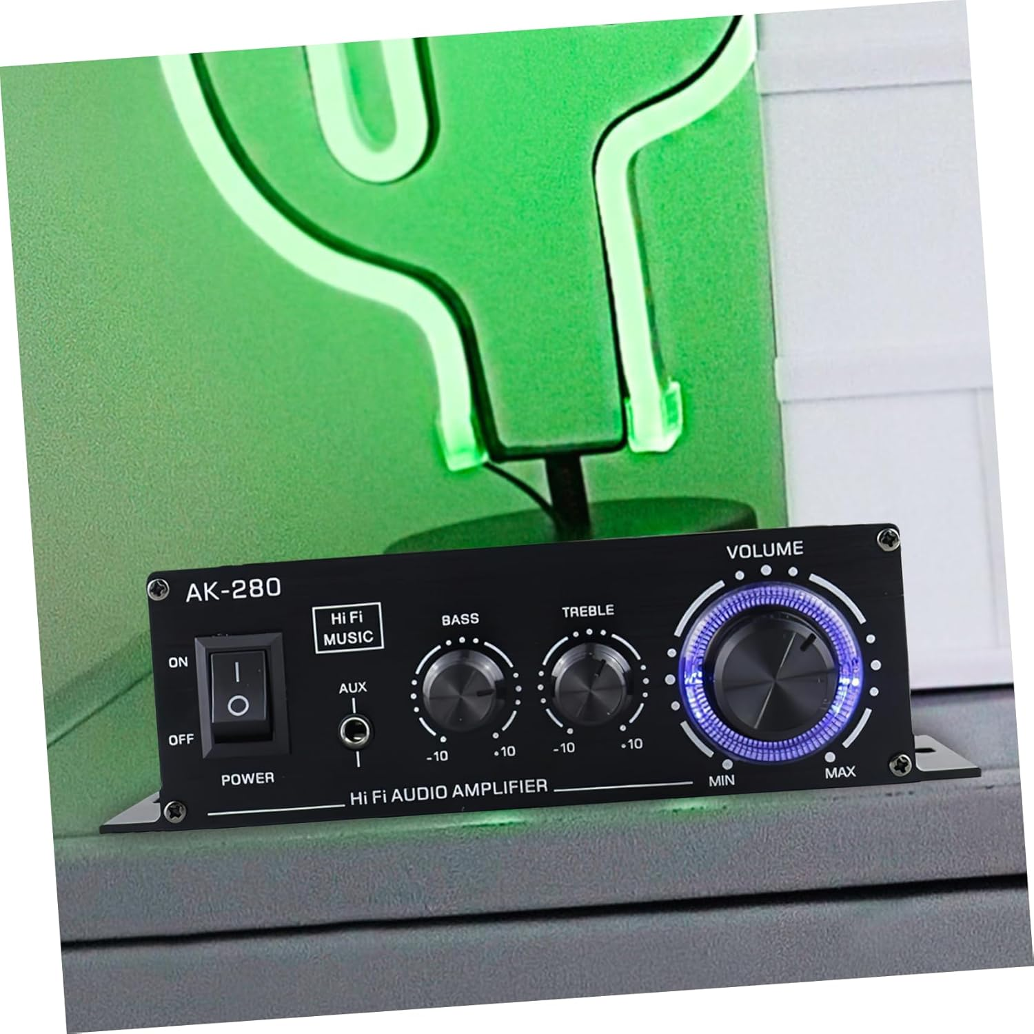 BELLIFFY Portable Car Amplifier Mini Power Amplifier for Motorcycle and Computer Compact Audio Amp Speaker for Home Use