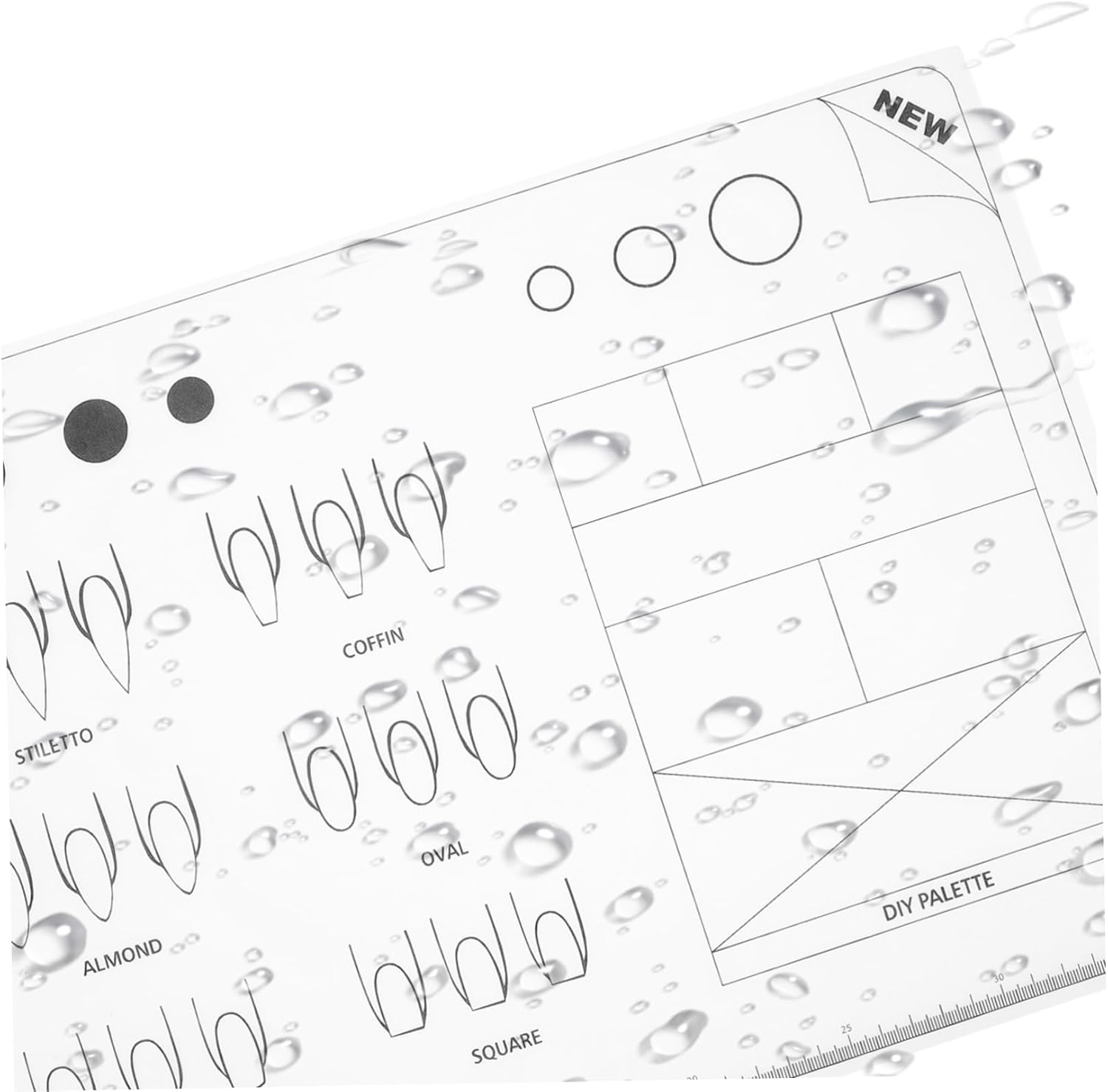 NIYANGLE Acrylic Training Sheet Manicure Hand Cushion for Acrylic Nails Practice image number 4