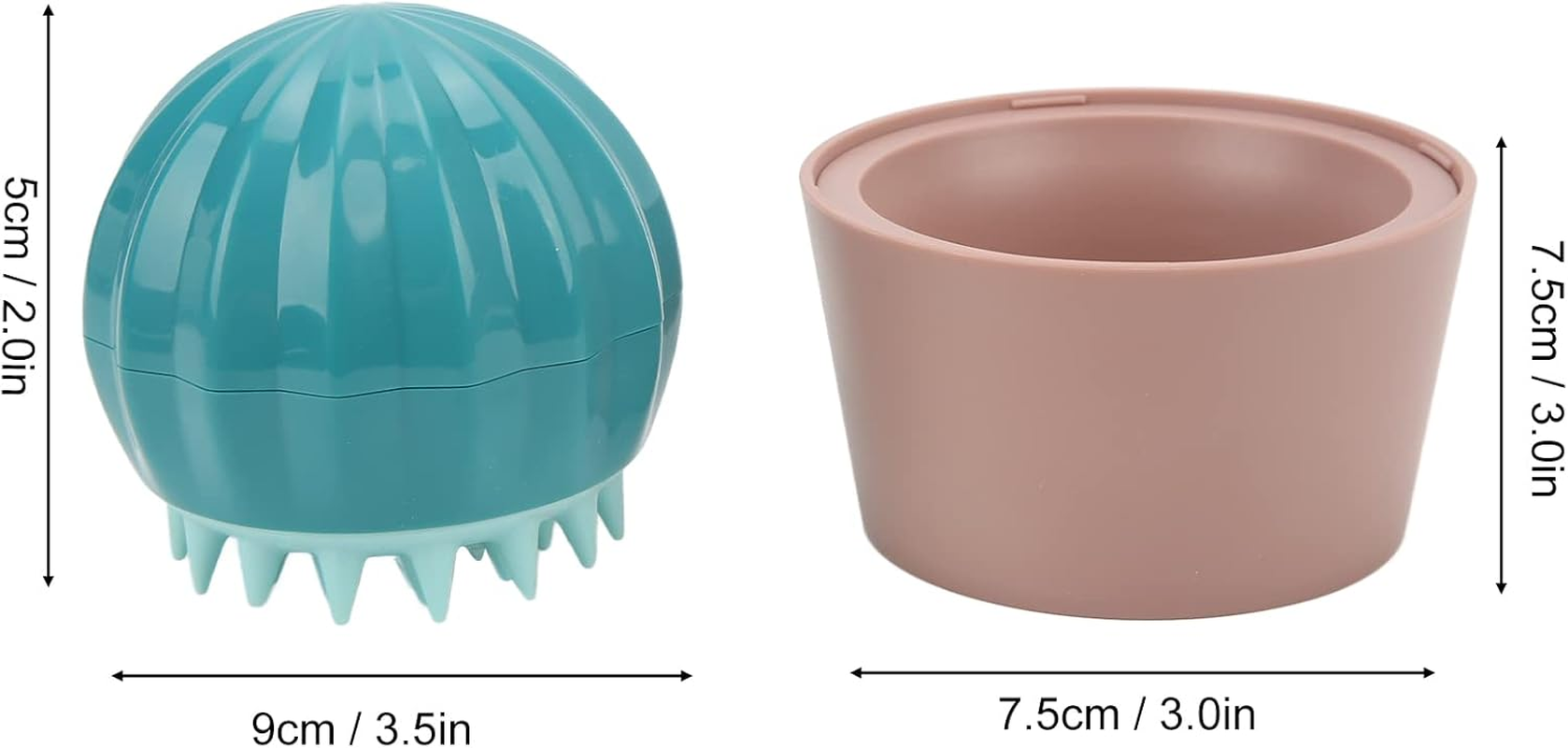 Dog Shower Brush, Cactus Pet Massage Dog Hair Comb Open Knot to Remove Floating Hair Brush, Dog Bath Brush Dog Grooming Brush for Short Long Haired Dogs and Cats image number 2