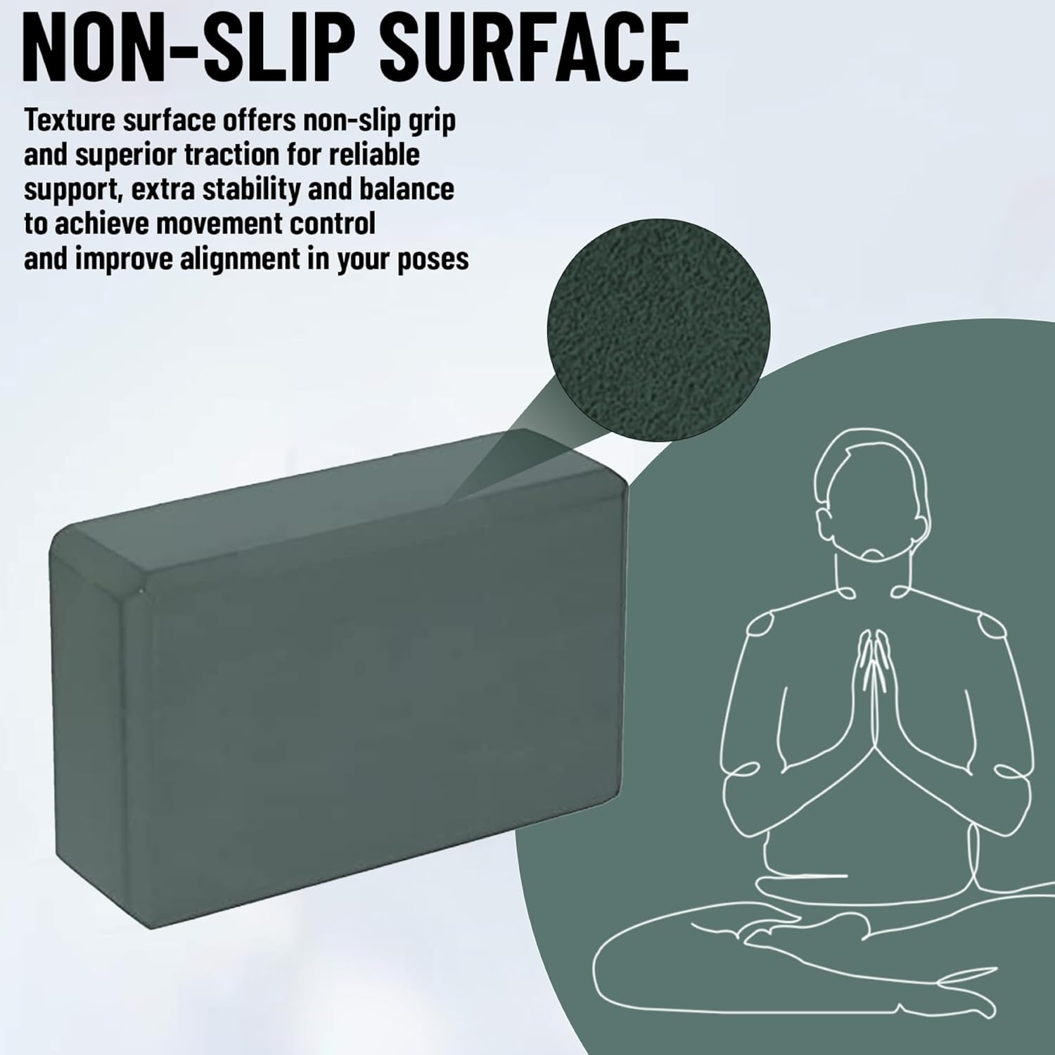 Everlast Yoga Brick 3"X6"X9" 106G Grey image number 4