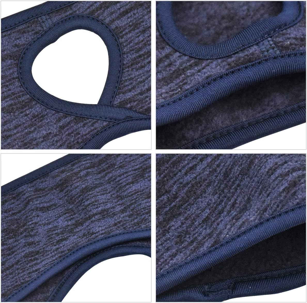 2 Pieces Running Headband Fleece Ear Warmers Headband with Ponytail Hole Thermal Ear Muffs for Sports Running Cycling Winter Headbands for Women Ladies Girls