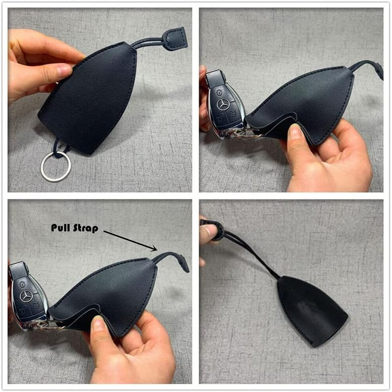 Elegant PU Leather Key Organizer Pouch - Pull Strap Key Holder Bag - Compact Storage for House and Car Keys - Durable Ring Design for Easy Accessibility - Pink image number 7