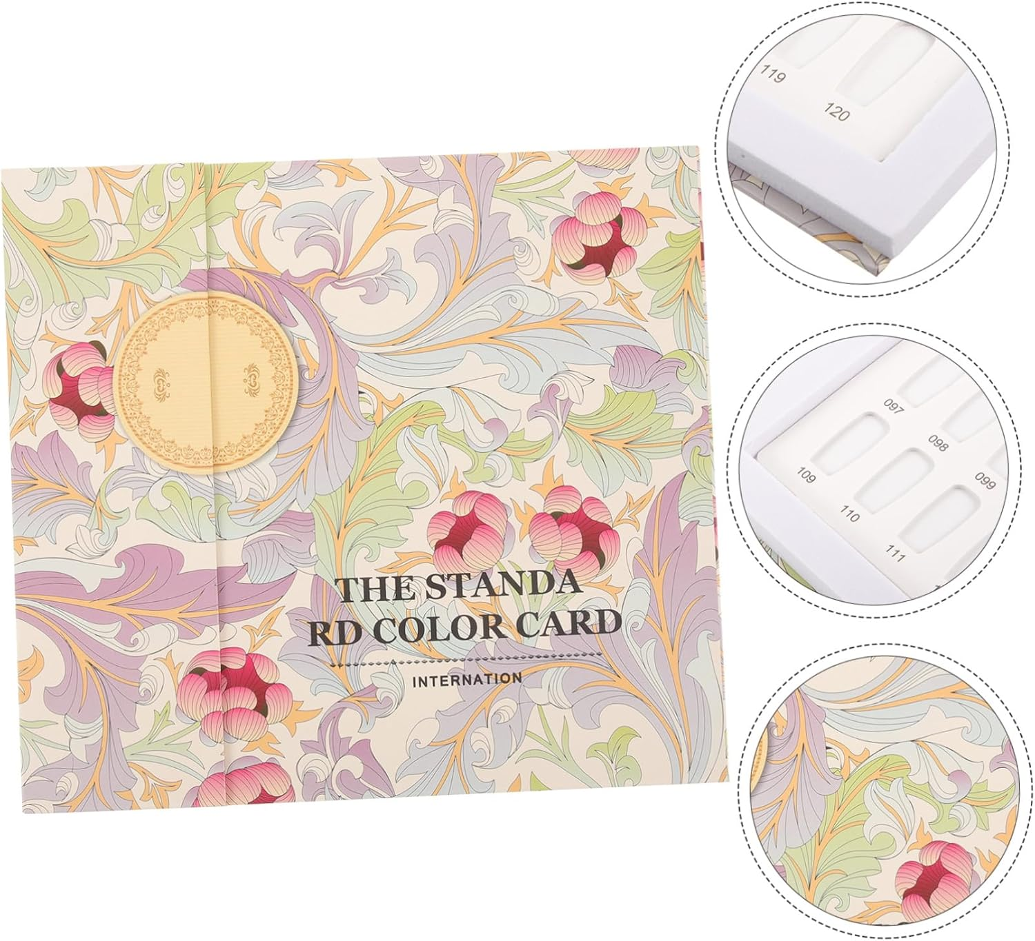 OATIPHO Nail Gel Sample Plate Nail Display Card Book 120-Color Manicure Color Chart Professional Use