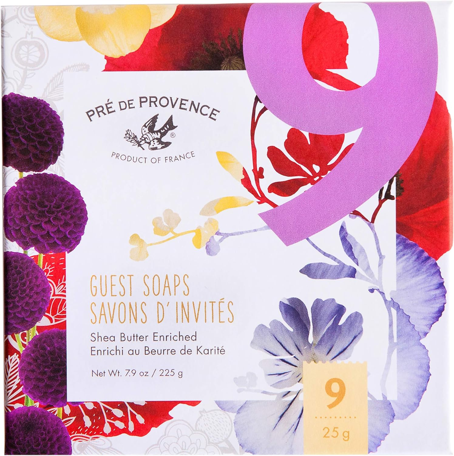 Pre De Provence French Soap Assorted Boutique Luxury Gift Box (Set of 9), Scented Herb image number 6