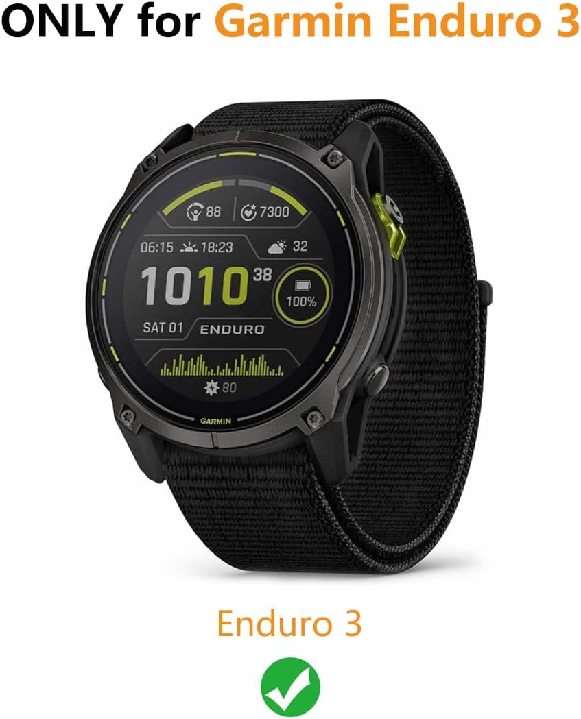 HOMTERN Case for Garmin Enduro 3,Flexible Silicone Armor Cover Shell Shockproof Scratch-Proof Drop-Proof Protector Case image number 1