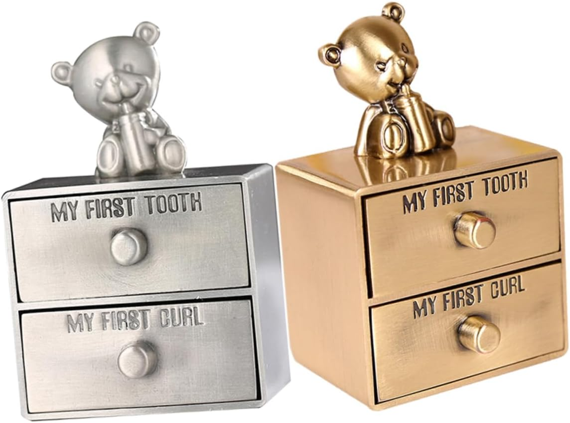 GARVALON 2Pcs Box Tooth Holder Box Keepsake Organizer for Teeth and Jewelry Storage Compact and Sturdy Design for Boys for Growth Memories image number 5