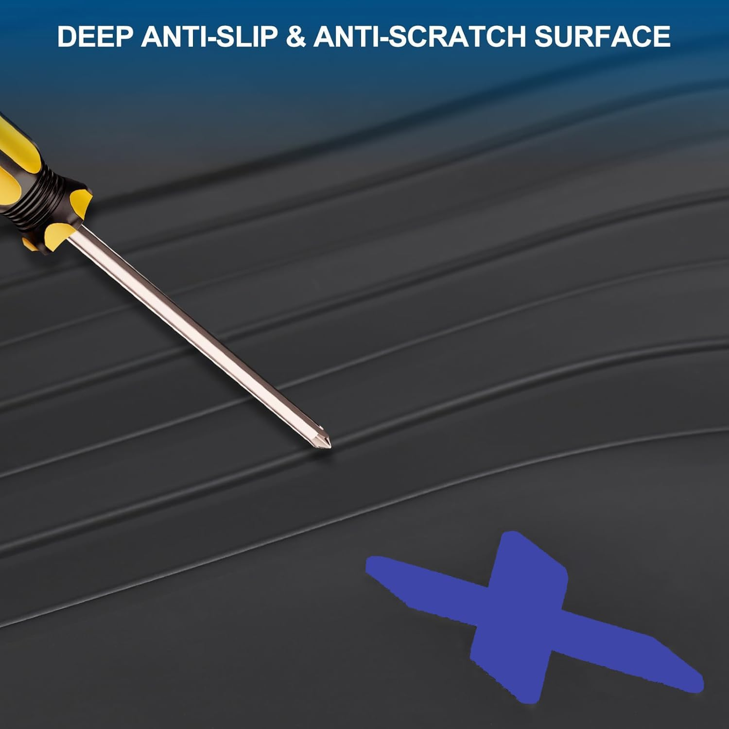 San Auto Car Floor Mat for BMW X3 G01 X4 G02 2018 2019 2020 2021 2022 2023 2024 Custom Fit Black Navy Blue Rubber Auto Floor Liners Set All Weather Protection Heavy Duty Odorless - Full Black image number 2