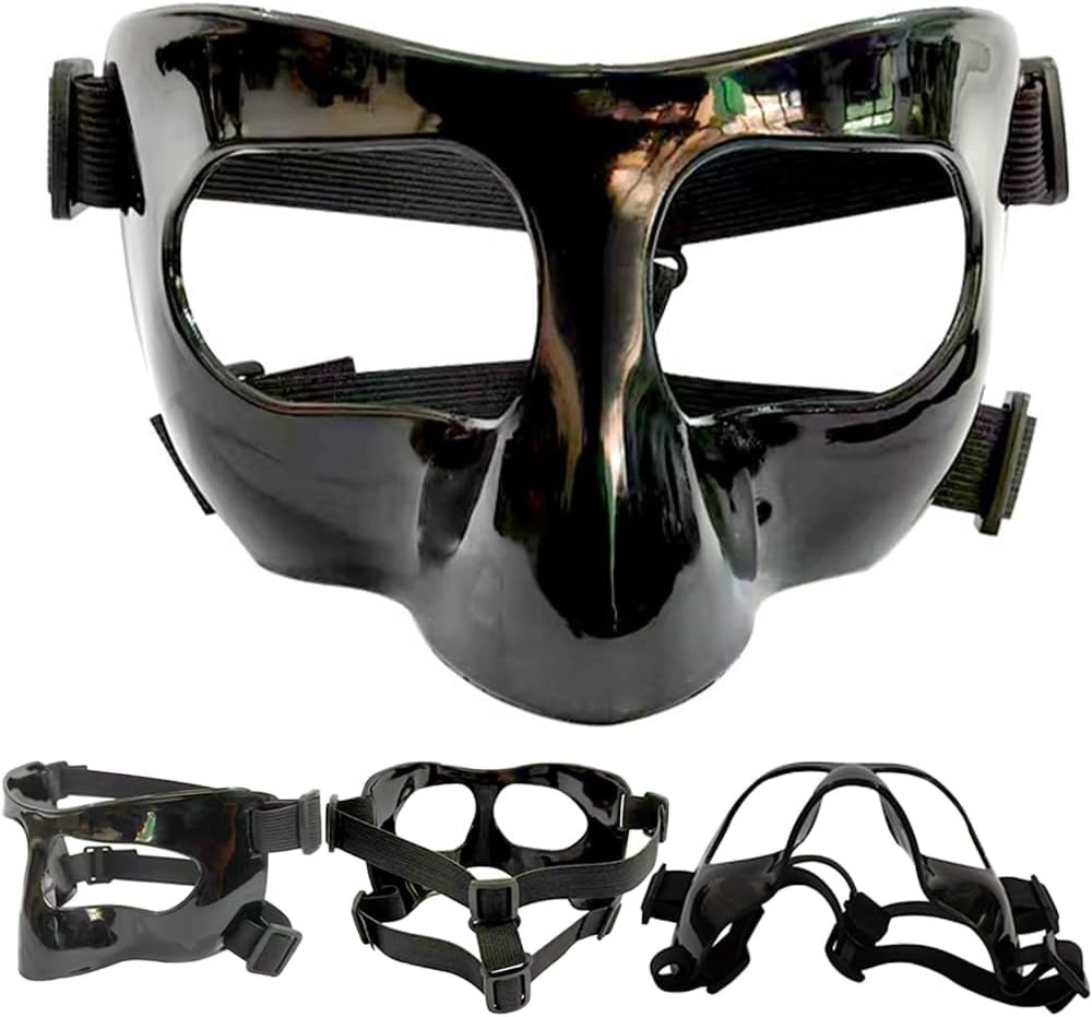 Nose Guard for Broken Nose, Nose Guard for Sports, Protective Face Masks for Basketball and Soccer Sports, Adjustable for Adults and Teenagers, Suitable for Men and Women