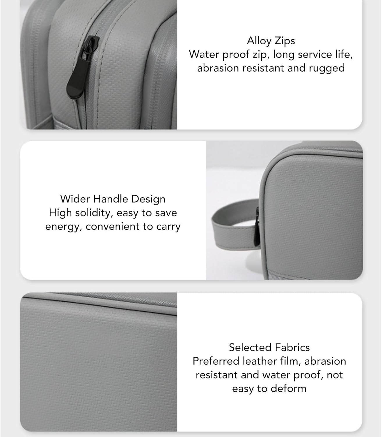 Travel Toiletry Bag for Women, Portable Water Resistant Makeup Organizer Bags with Large Capacity, Brush Holder, Cosmetics Organizer image number 4