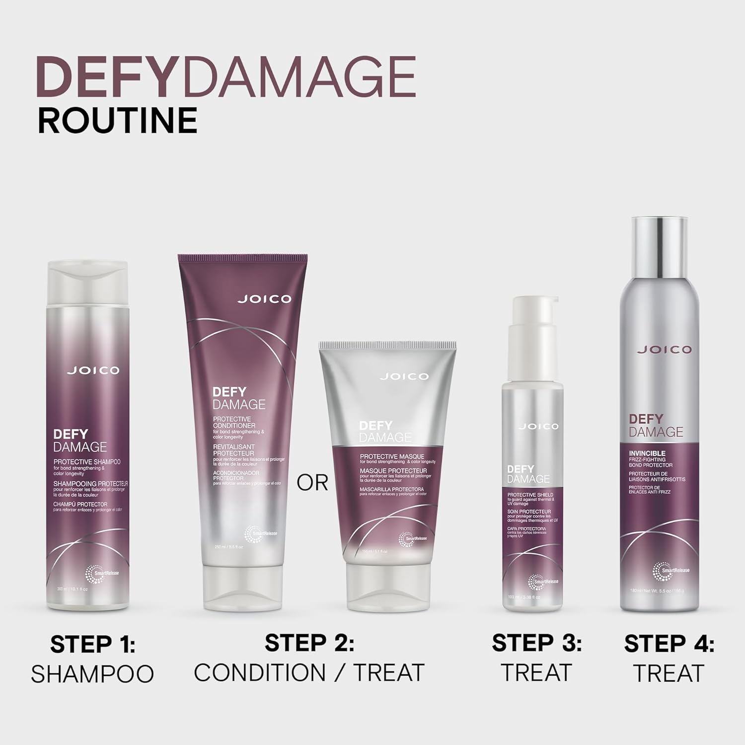 Joico Defy Damage Protective Shampoo (For Bond Strengthening & Color Longevity) 300Ml image number 3