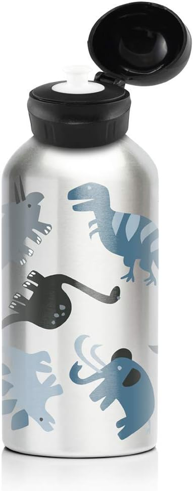 My Family Stainless Steel Kids Drink Bottle - BPA Free, Non-Toxic, Eco-Friendly, Reusable Water Bottle for Toddlers & Preschoolers (400Ml) - T Rex Dino