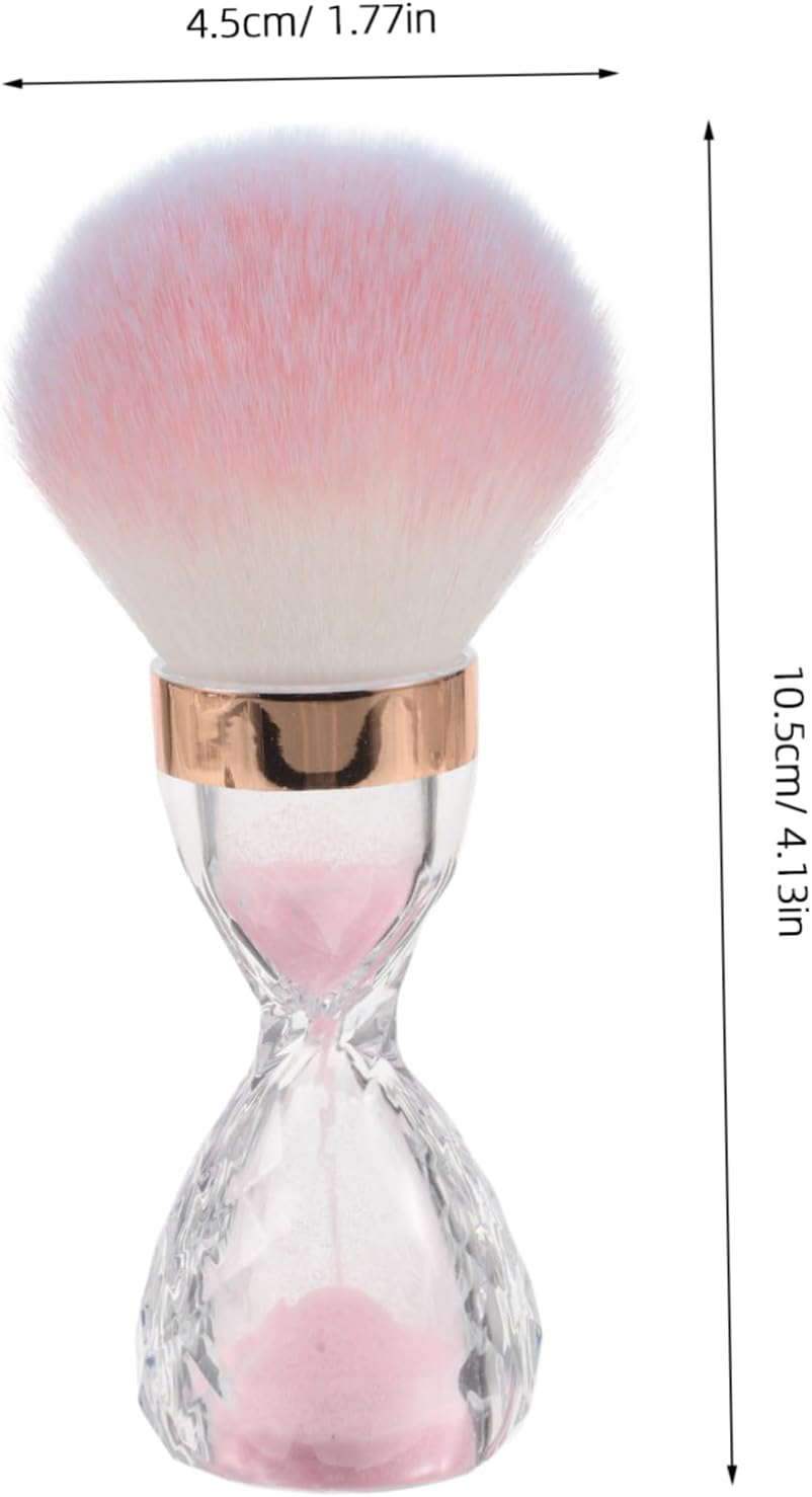 IWOWHERO Professional Nail Art Cleaning Brushes Soft Tip Makeup Brush Cleaner for Acrylic Nails - Sky-Blue image number 6