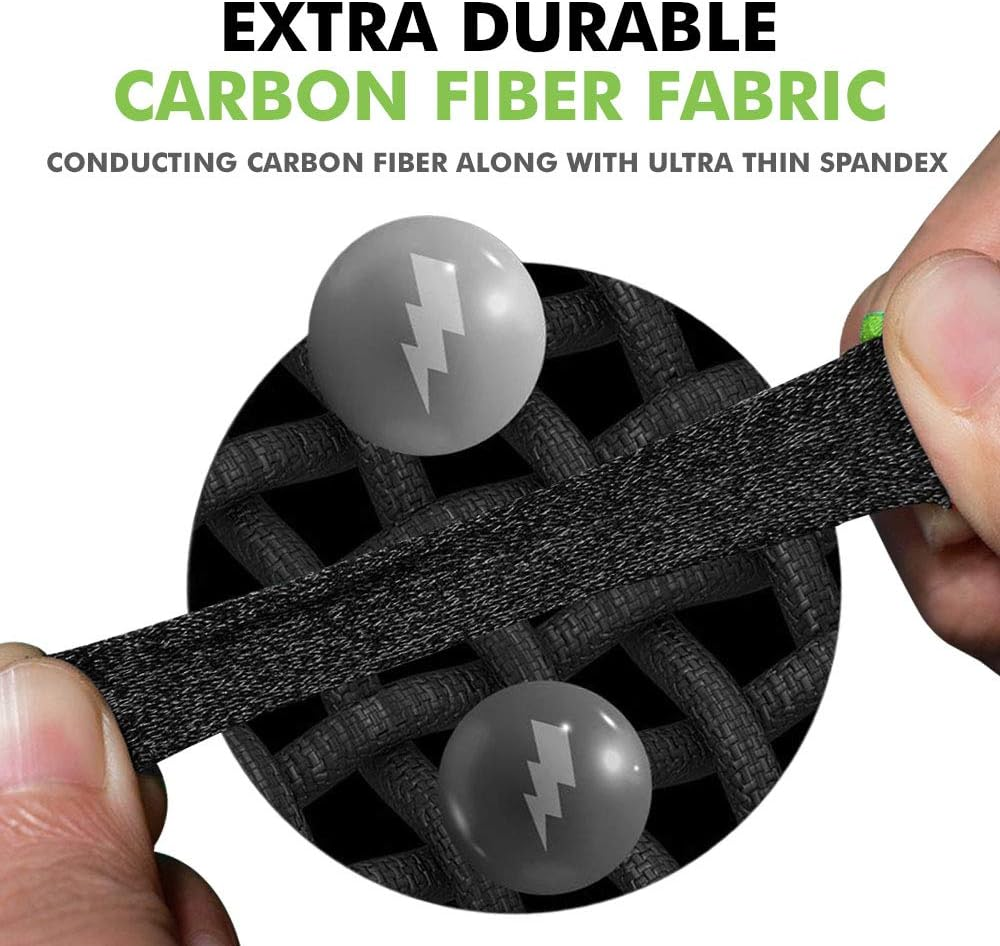 Spinbot Thumb & Finger Sleeve for Mobile Game (4 Pieces), Pubg,Cod,Freefire -With Carry Box-Pack of 2 Pair- Black image number 3