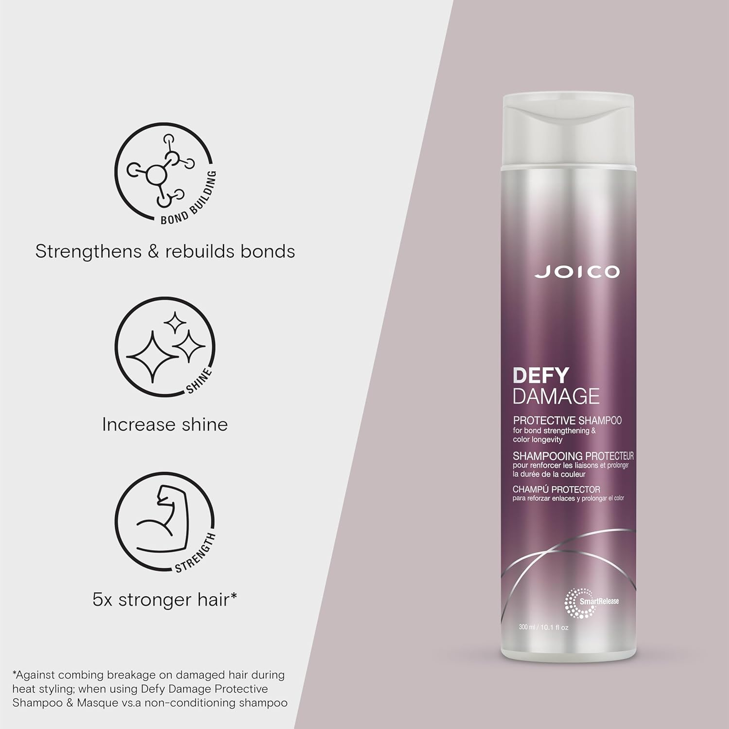 Joico Defy Damage Protective Shampoo (For Bond Strengthening & Color Longevity) 300Ml image number 2